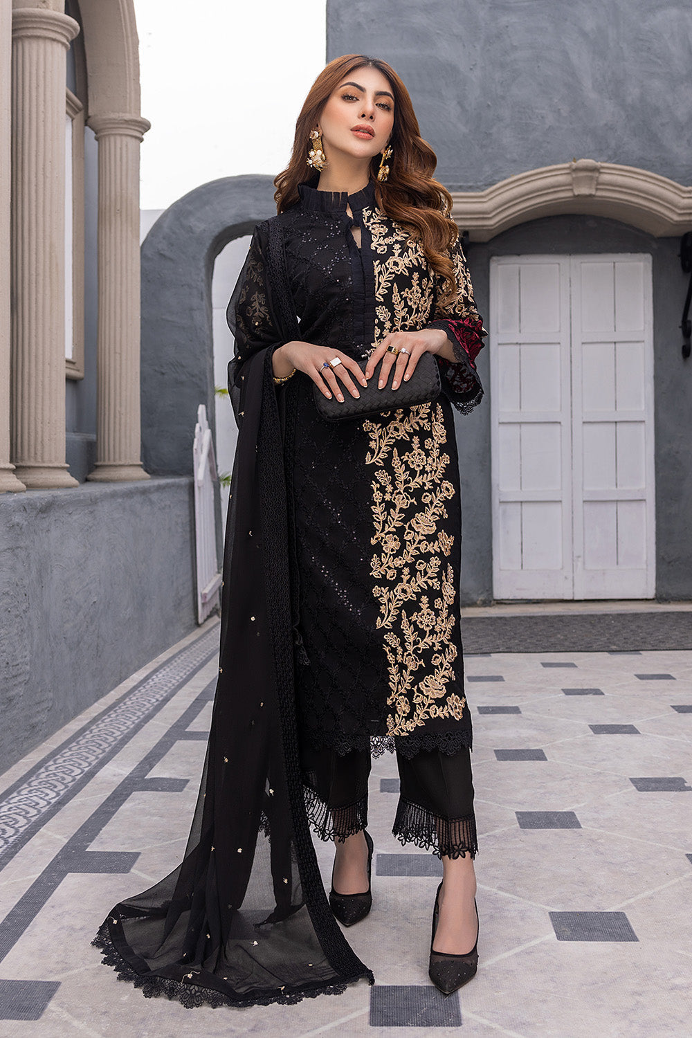 Azure Luxury Chiffon Eid Collection 100% Original