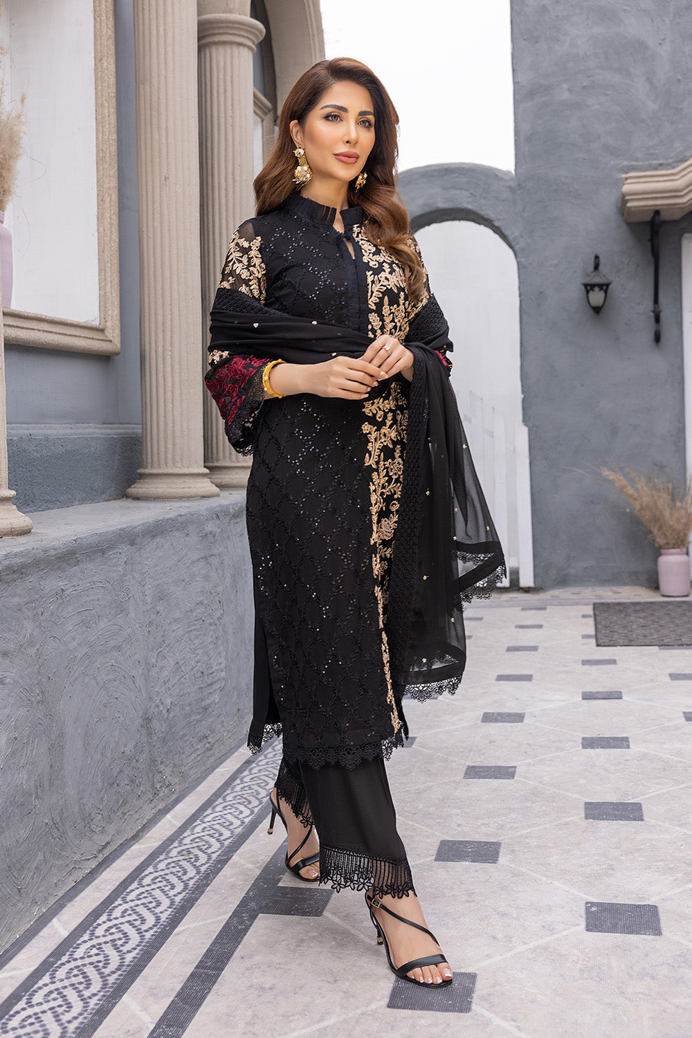 Azure Luxury Chiffon Eid Collection 100% Original