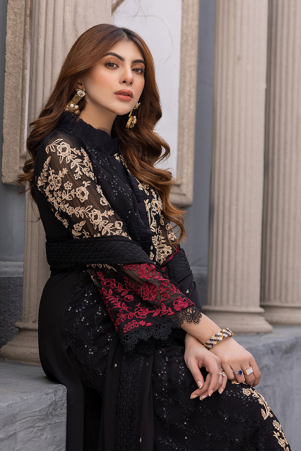 Azure Luxury Chiffon Eid Collection 100% Original
