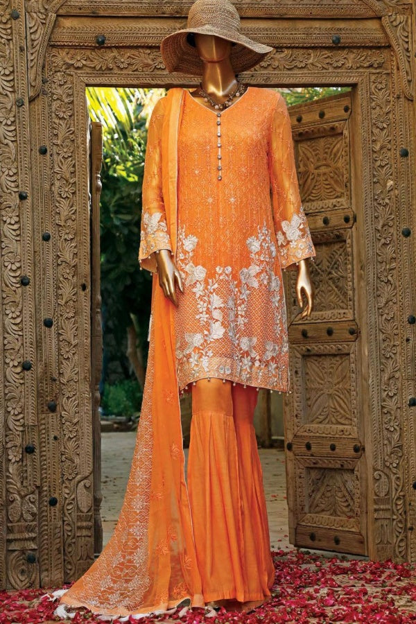 Hareer Embroidered Chiffon-100% Original Guaranteed