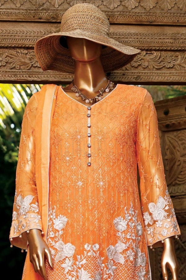Hareer Embroidered Chiffon-100% Original Guaranteed