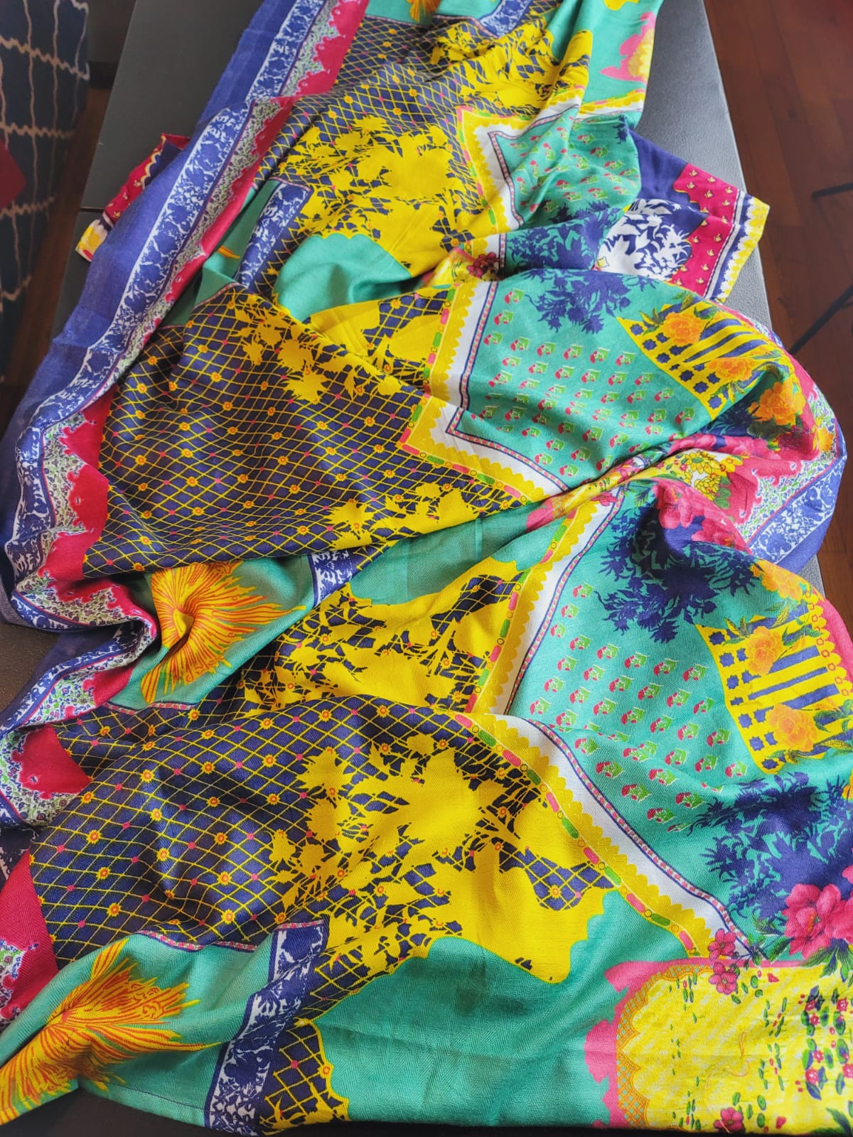 Pakistani Stitched Embroidery Linen Suit Ready To Ship