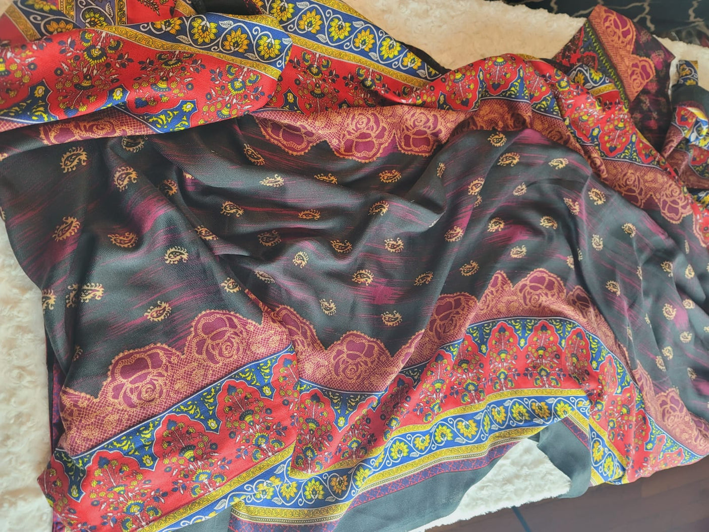 Pakistani linen Embroidered Salwar kameez Ready To Ship