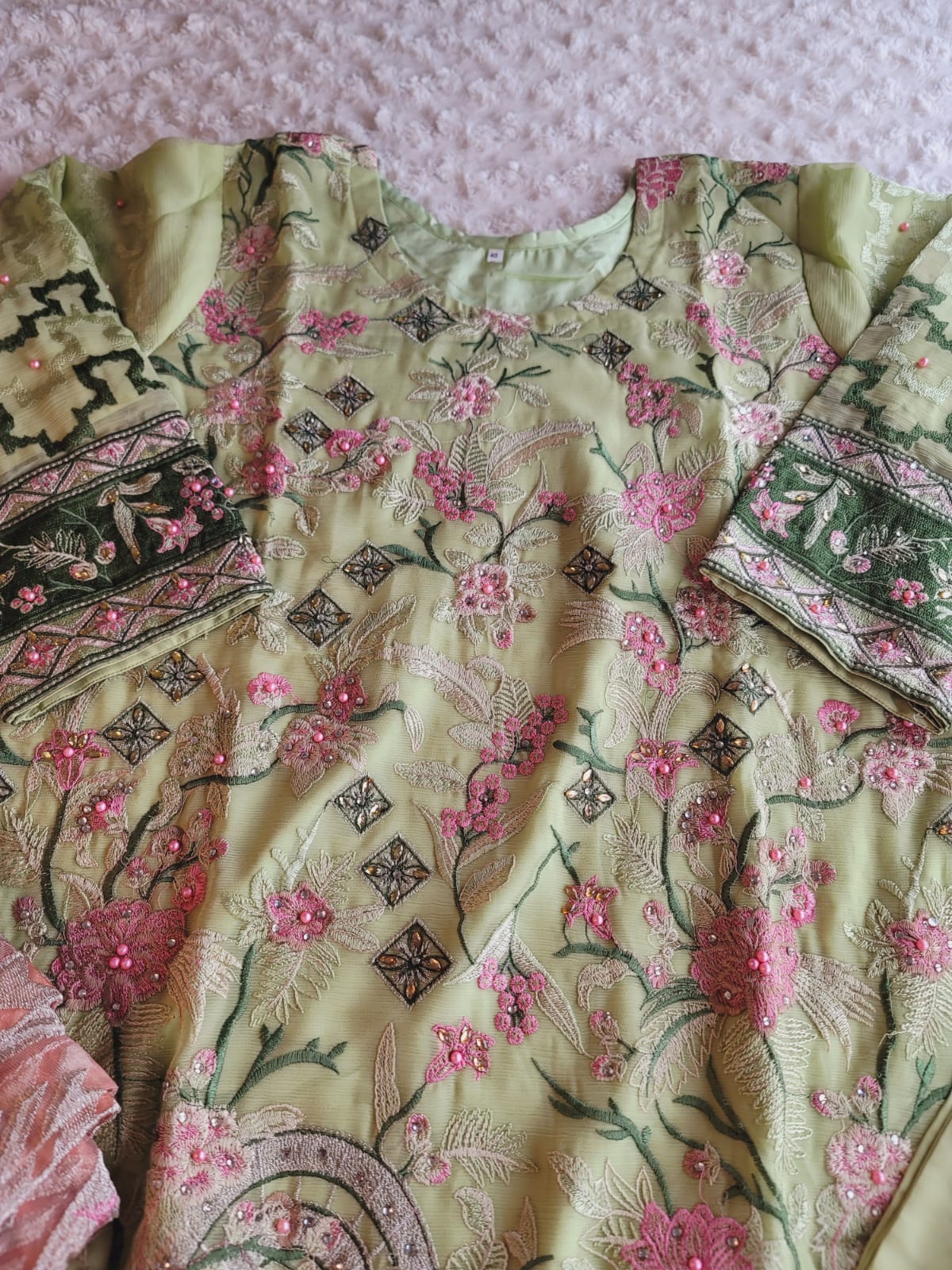 Pakistani Stitched Embroidery Party Wear Dresses Ready To Ship