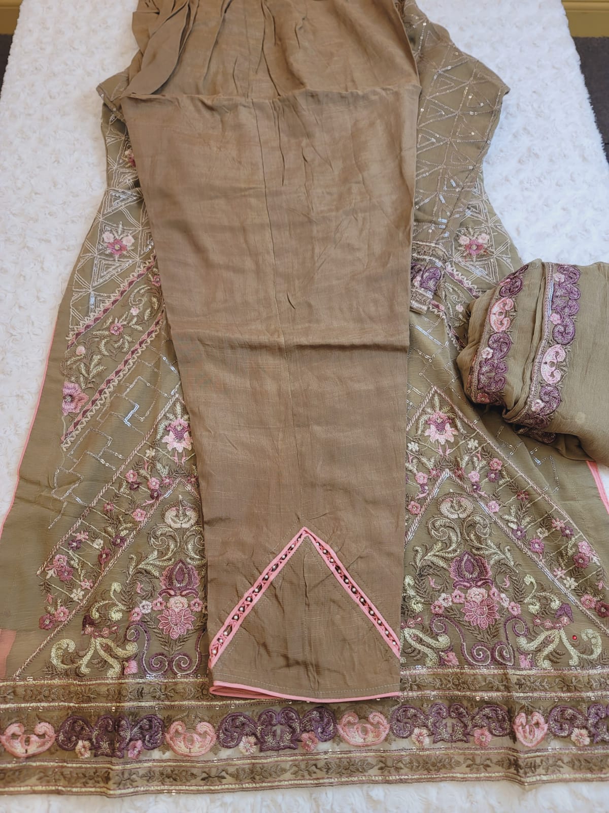 Pakistani Stitched Embroidery Party Wear Dresses Ready To Ship