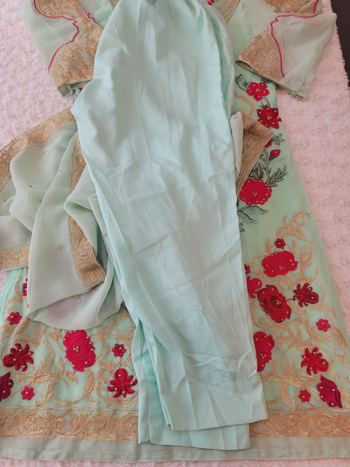 Pakistani Stitched Embroidery Party Wear Dresses Ready To Ship