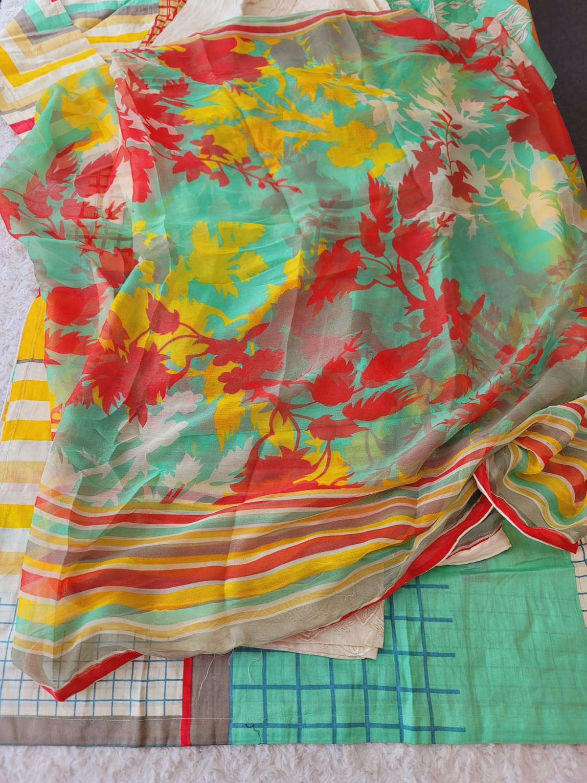 Pakistani stitched lawn Embroidered Salwar kameez ready to ship