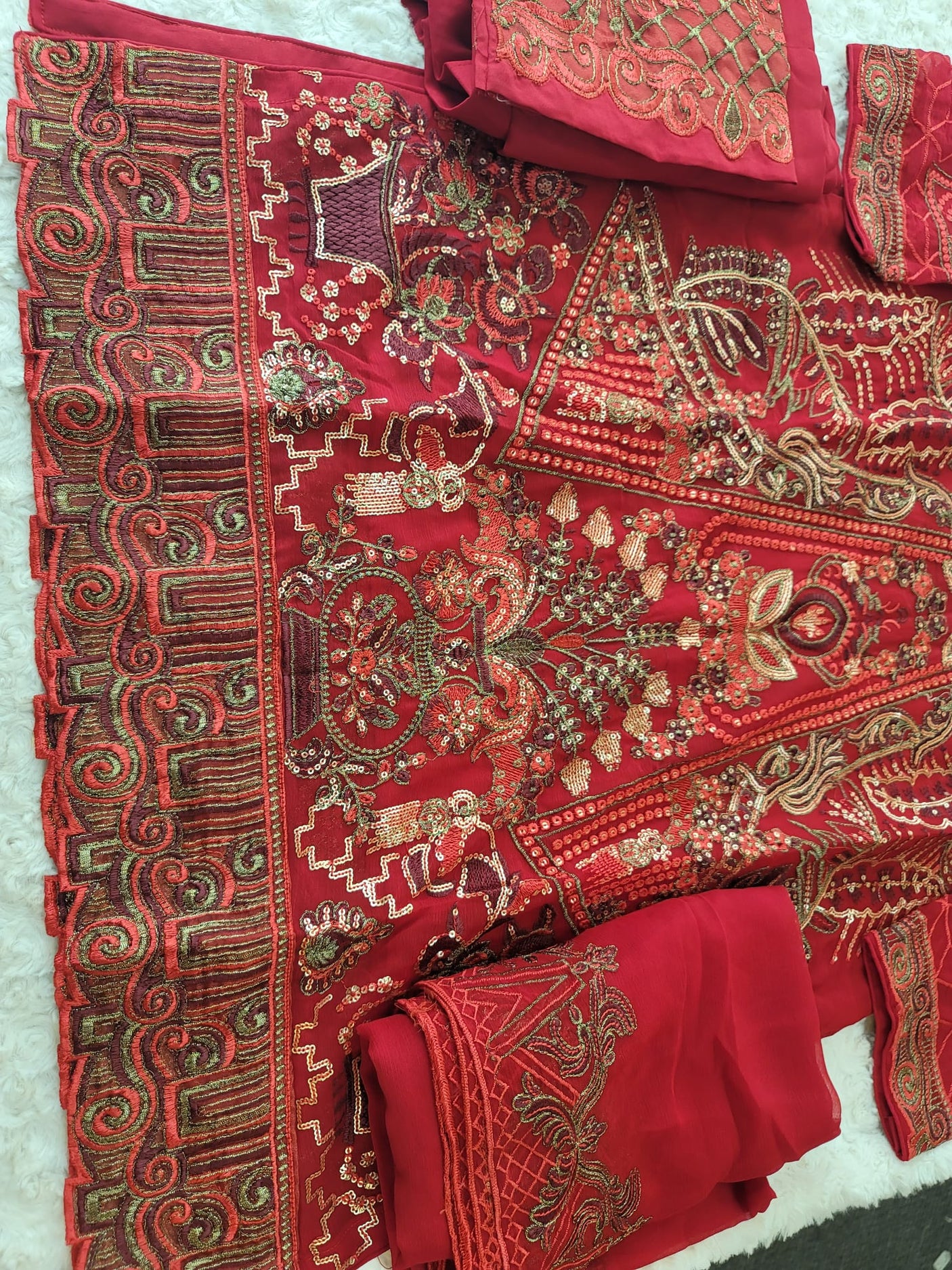 Pakistani Stitched Embroidery Party Wear Dresses Ready To Ship