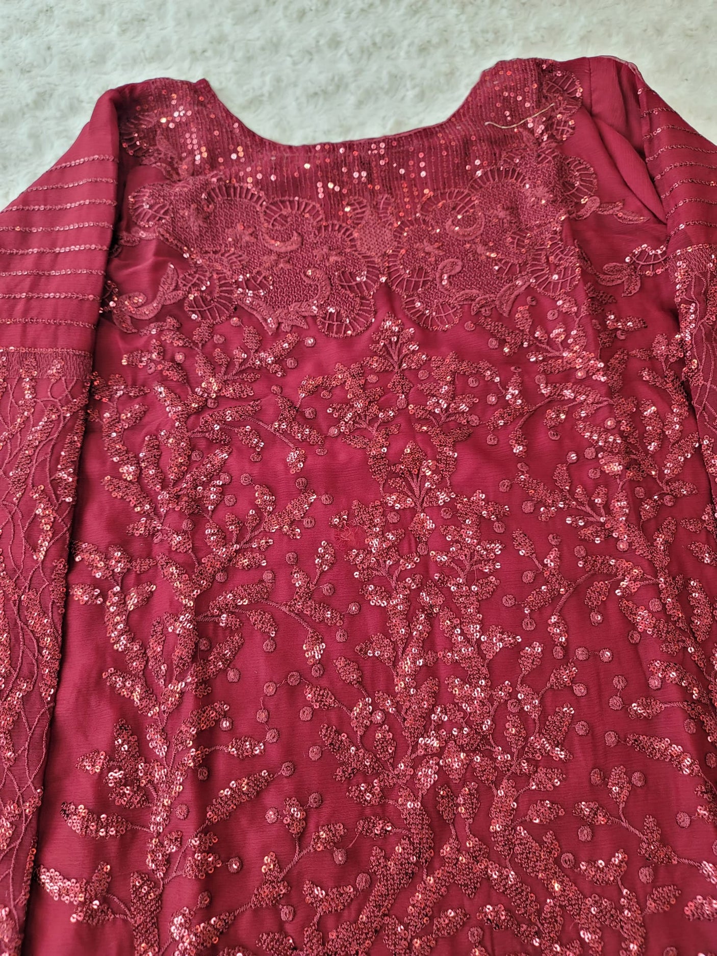 Pakistani Stitched Embroidery Party Wear Dresses Ready To Ship