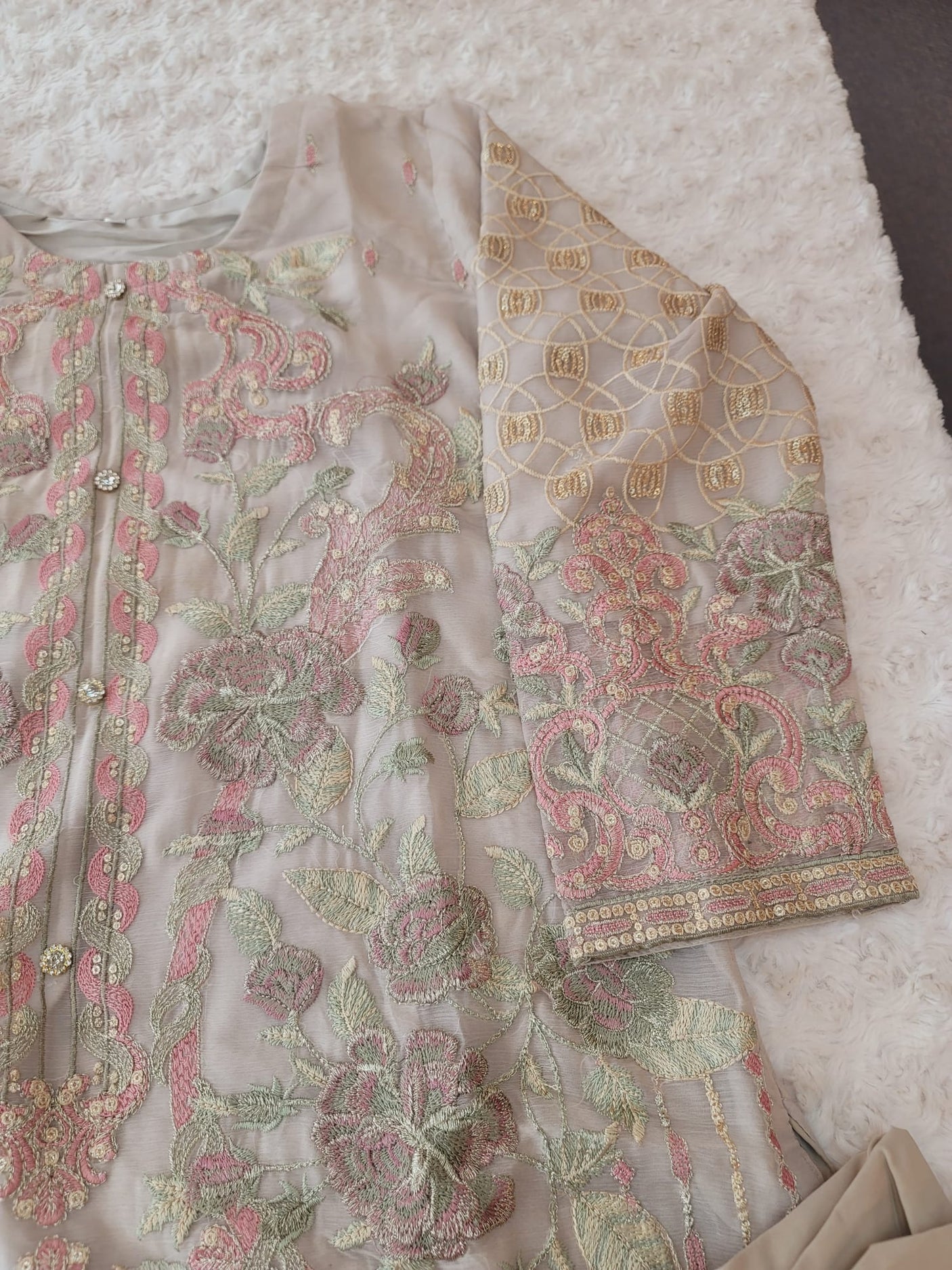 Pakistani Stitched Embroidery Party Wear Dresses Ready To Ship