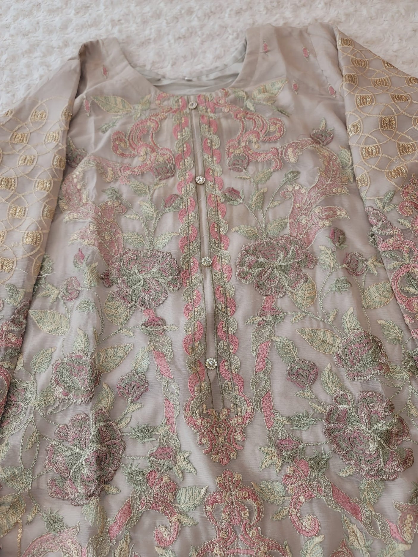 Pakistani Stitched Embroidery Party Wear Dresses Ready To Ship