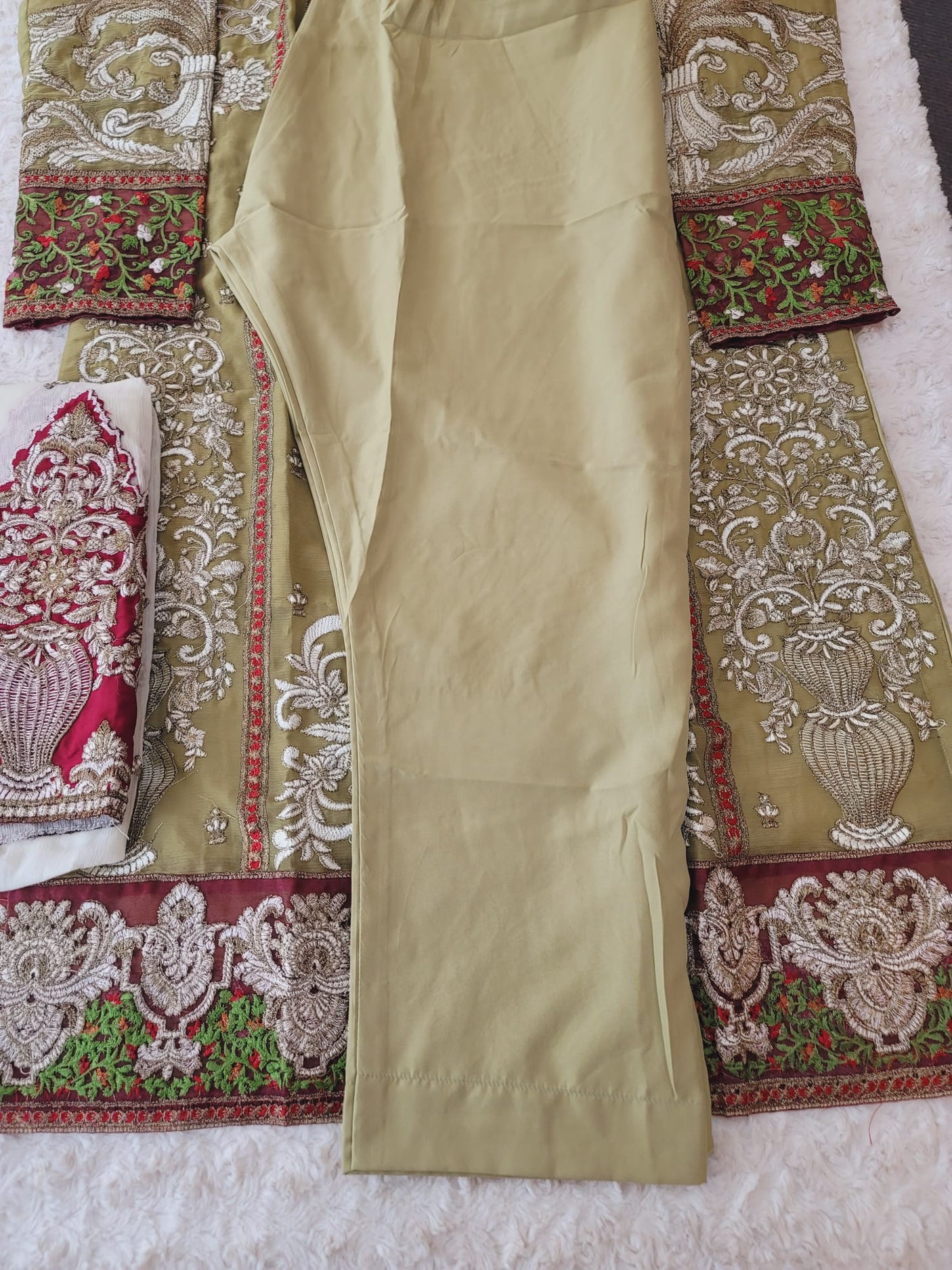 Pakistani Stitched Embroidery Party Wear Dresses Ready To Ship