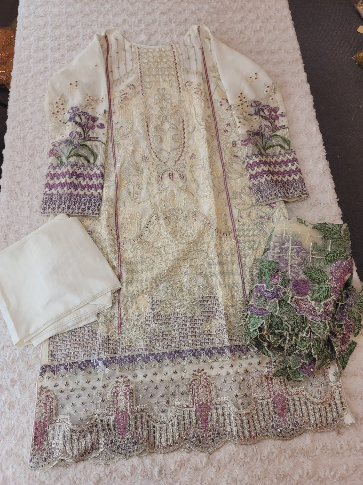 Pakistani Stitched Embroidery Party Wear Dresses Ready To Ship