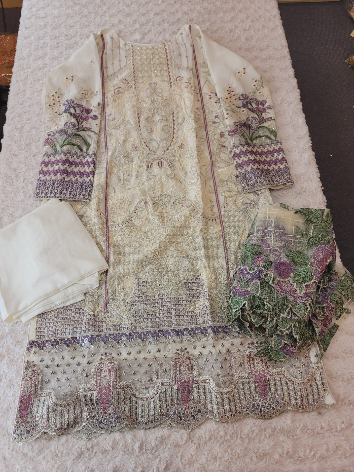 Pakistani Stitched Embroidery Party Wear Dresses Ready To Ship