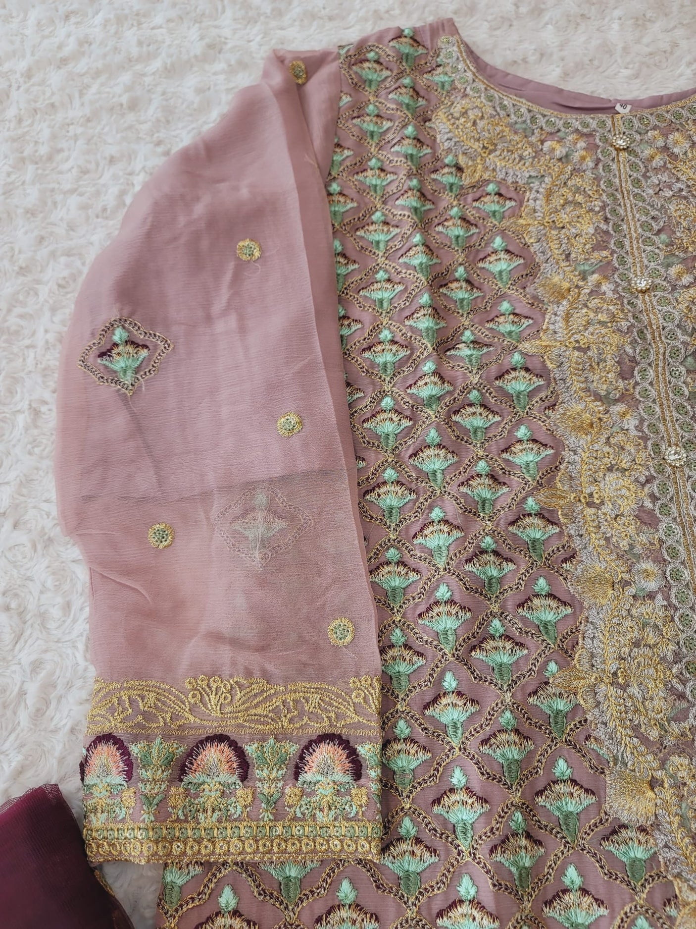 Pakistani Stitched Embroidery Party Wear Dresses Ready To Ship