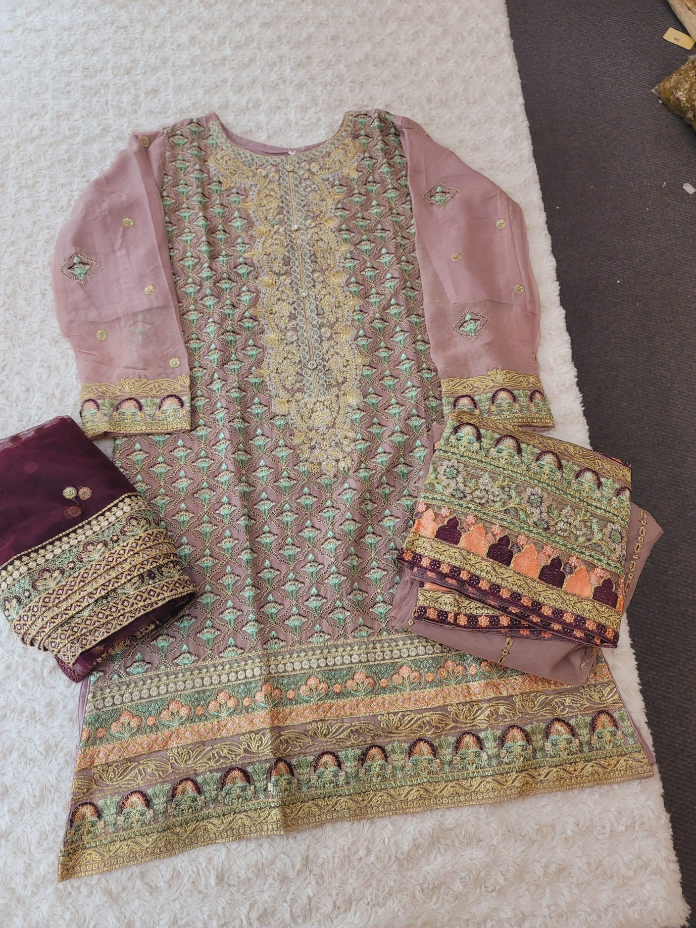 Pakistani Stitched Embroidery Party Wear Dresses Ready To Ship