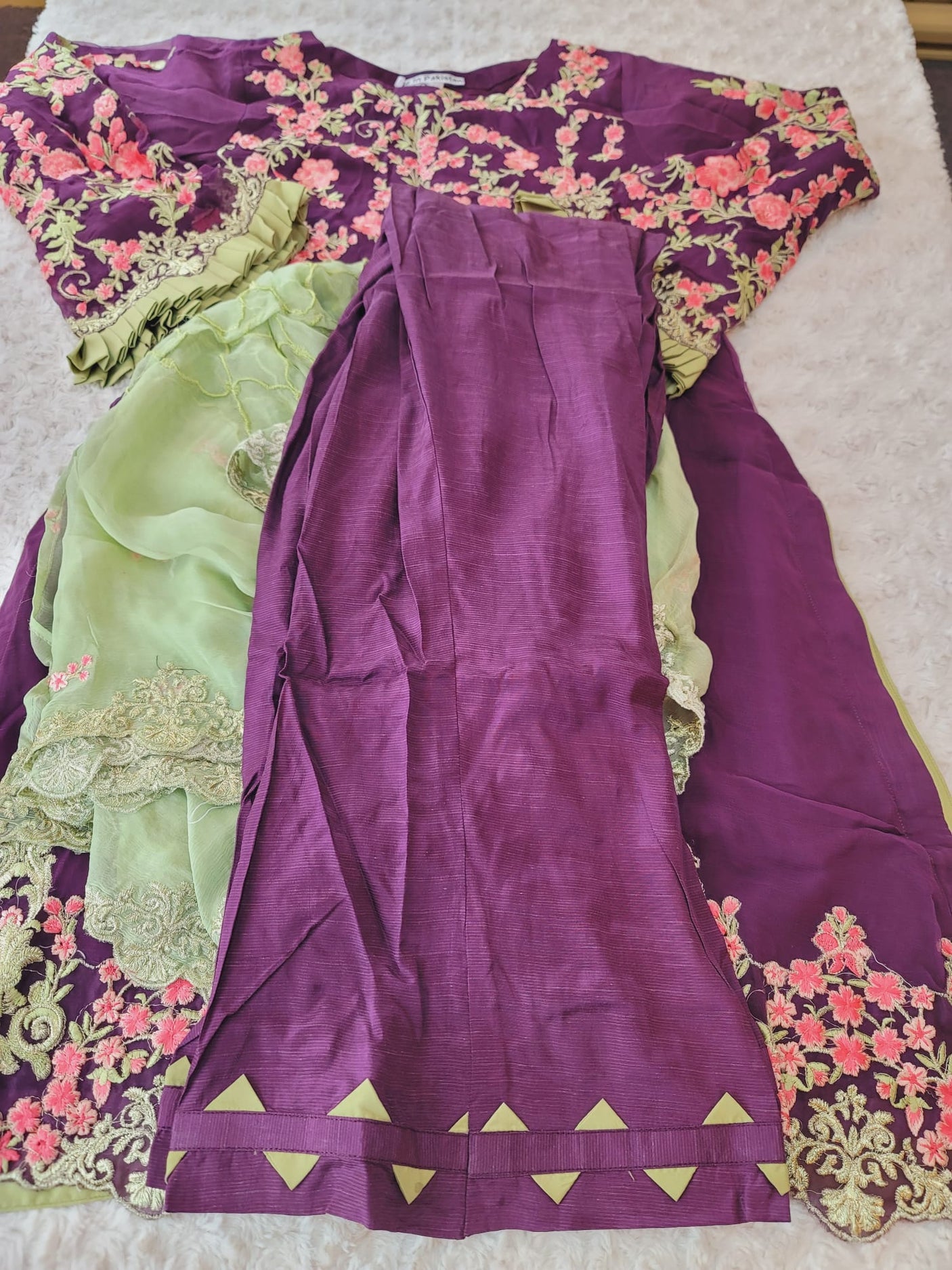 Pakistani Stitched Embroidery Party Wear Dresses Ready To Ship