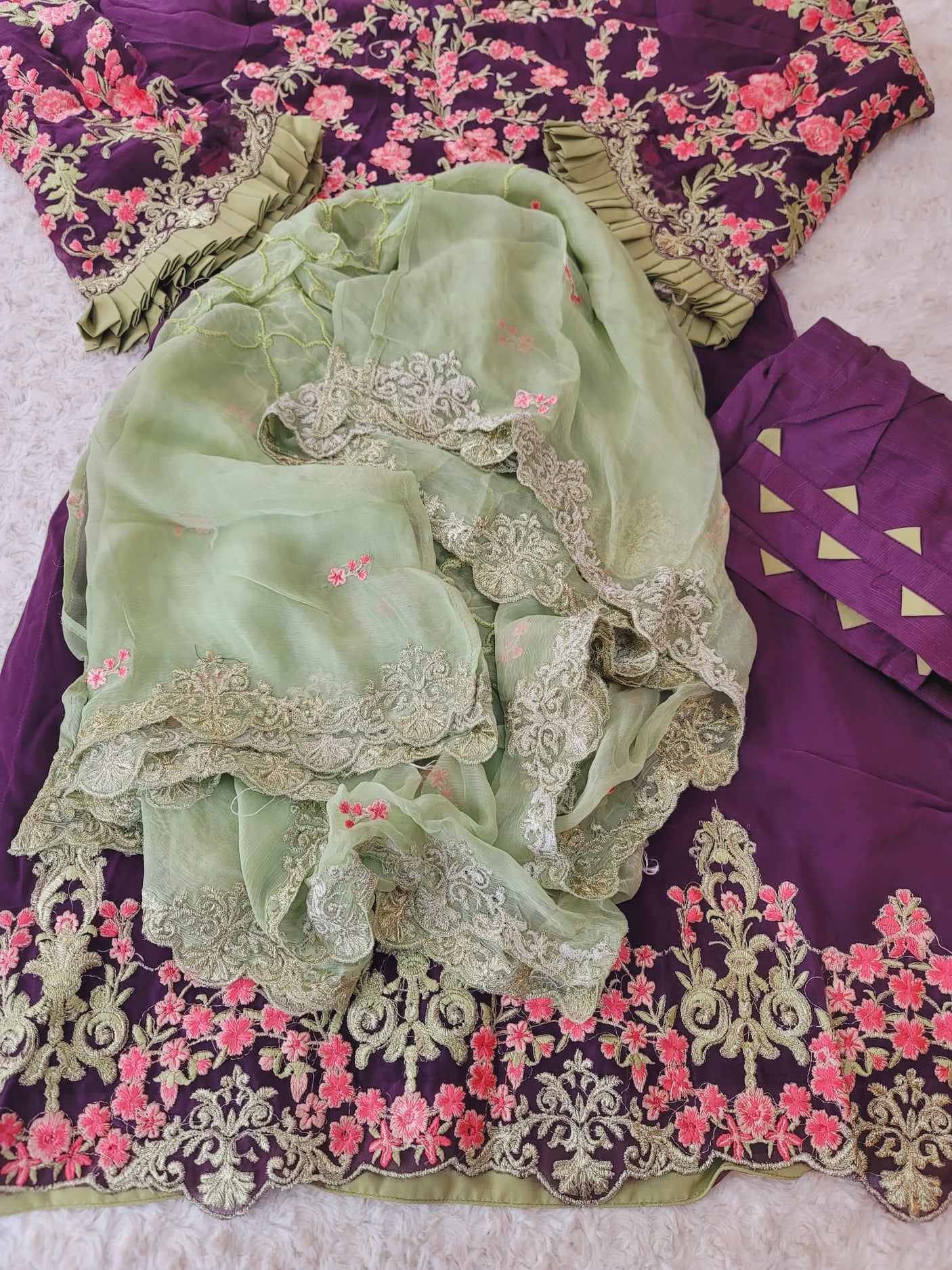 Pakistani Stitched Embroidery Party Wear Dresses Ready To Ship