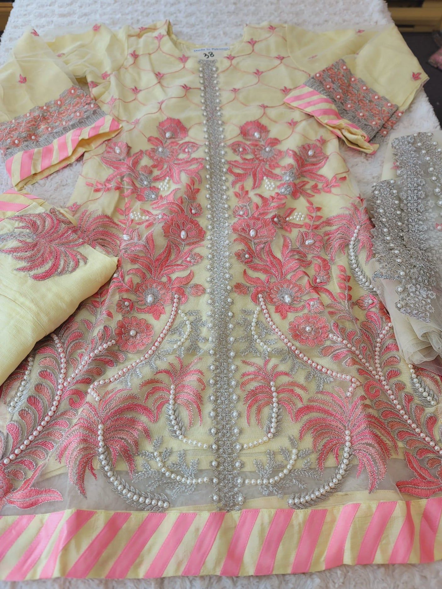 Pakistani Stitched Embroidery Party Wear Dresses Ready To Ship