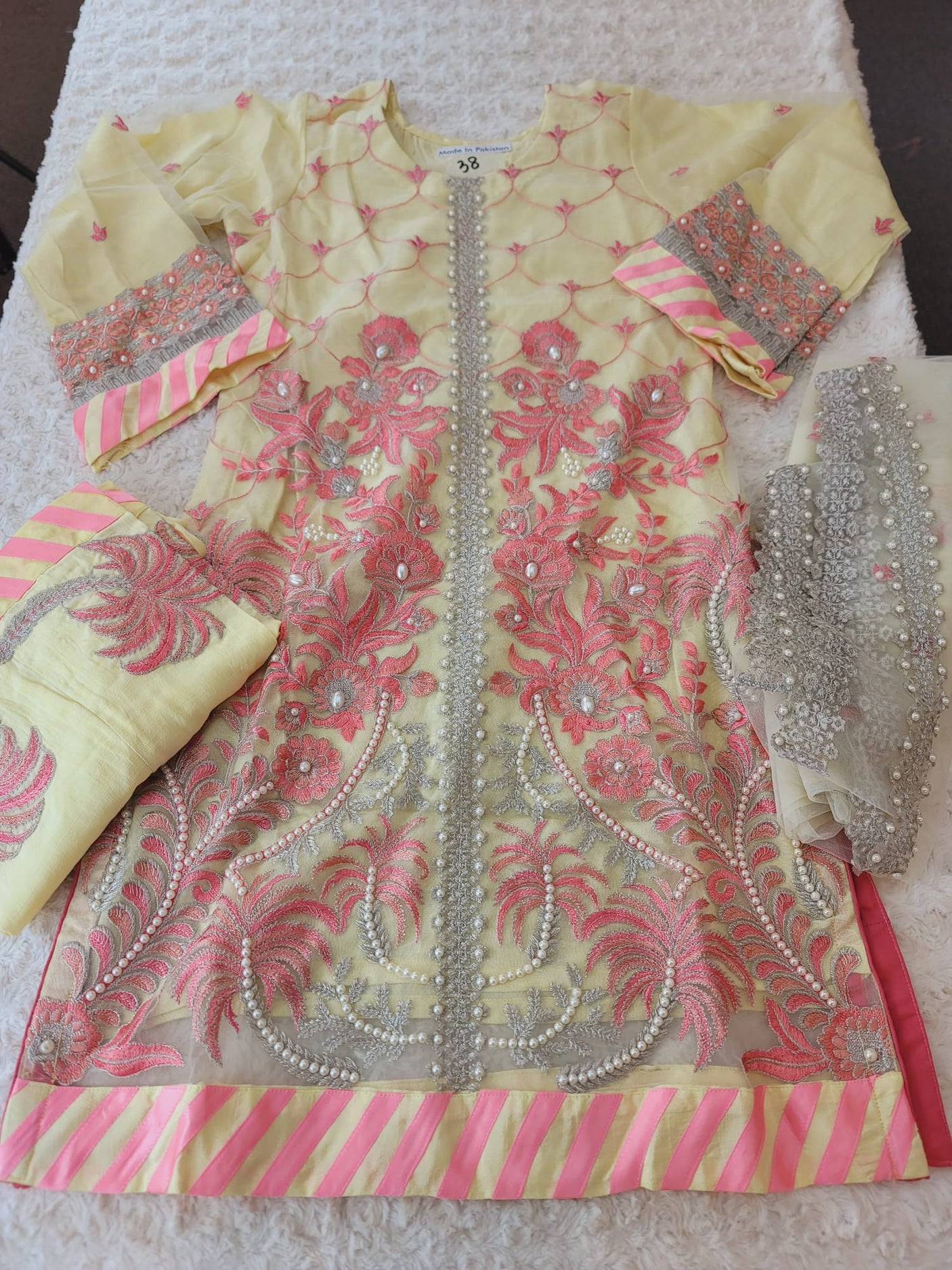 Pakistani Stitched Embroidery Party Wear Dresses Ready To Ship