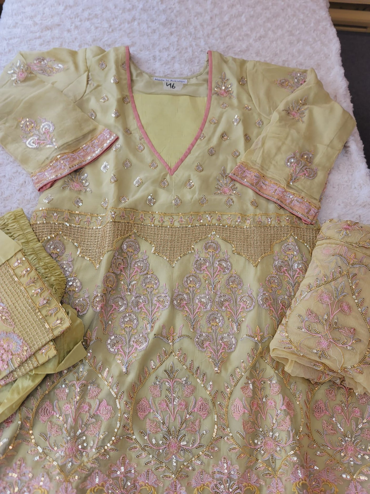 Pakistani Stitched Embroidery Party Wear Dresses Ready To Ship