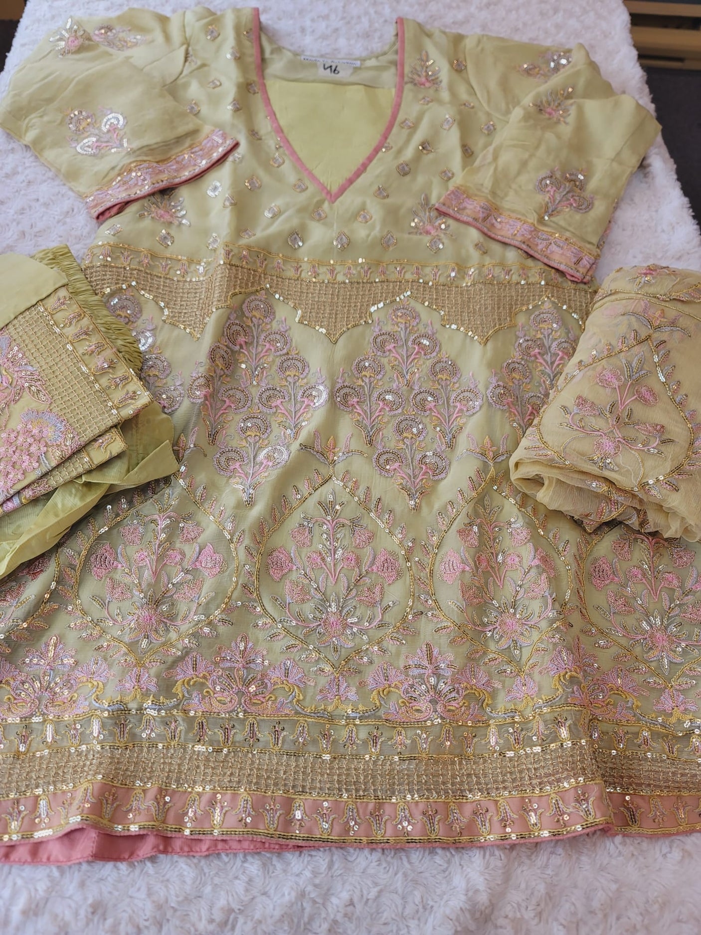 Pakistani Stitched Embroidery Party Wear Dresses Ready To Ship