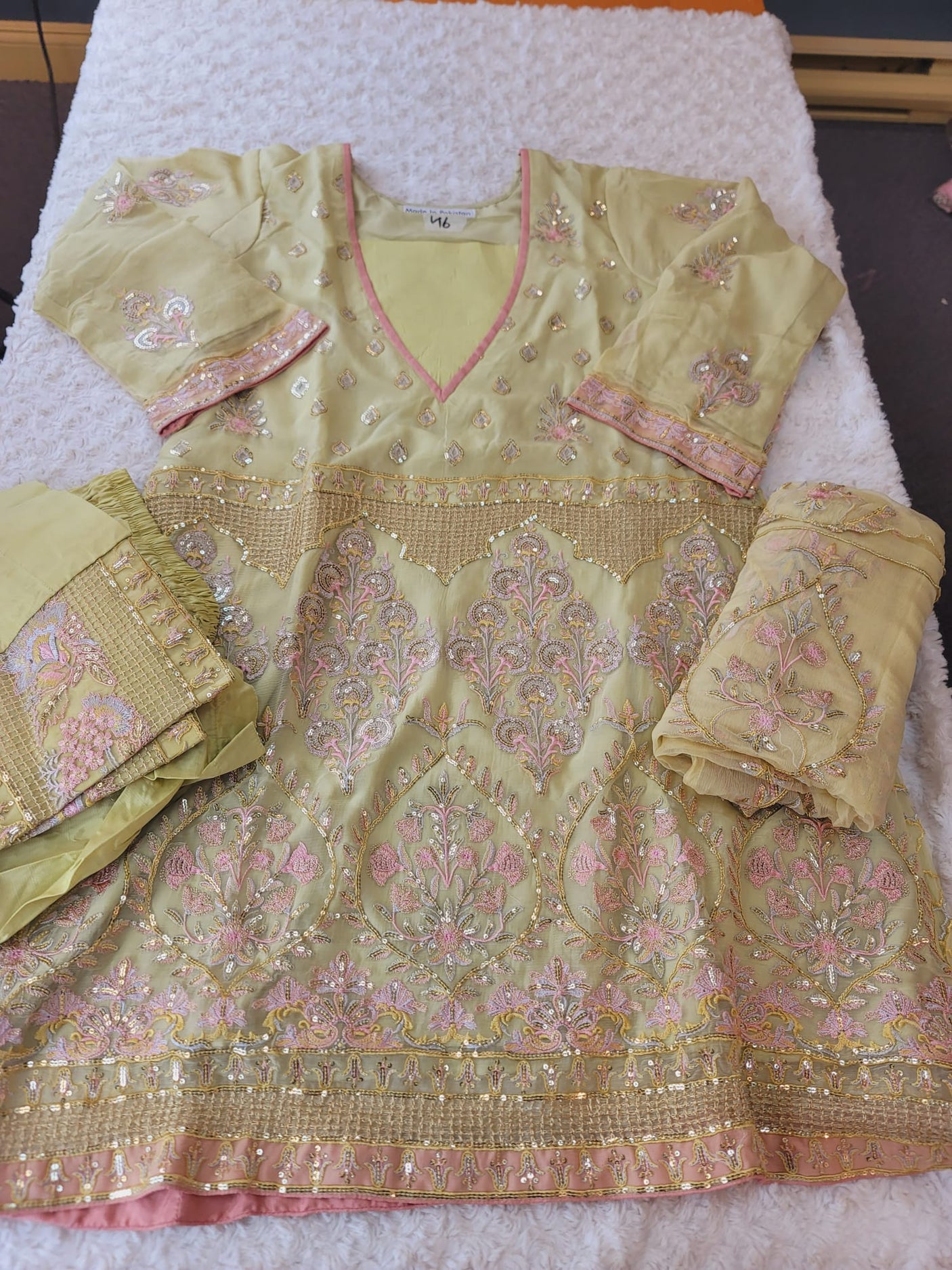 Pakistani Stitched Embroidery Party Wear Dresses Ready To Ship