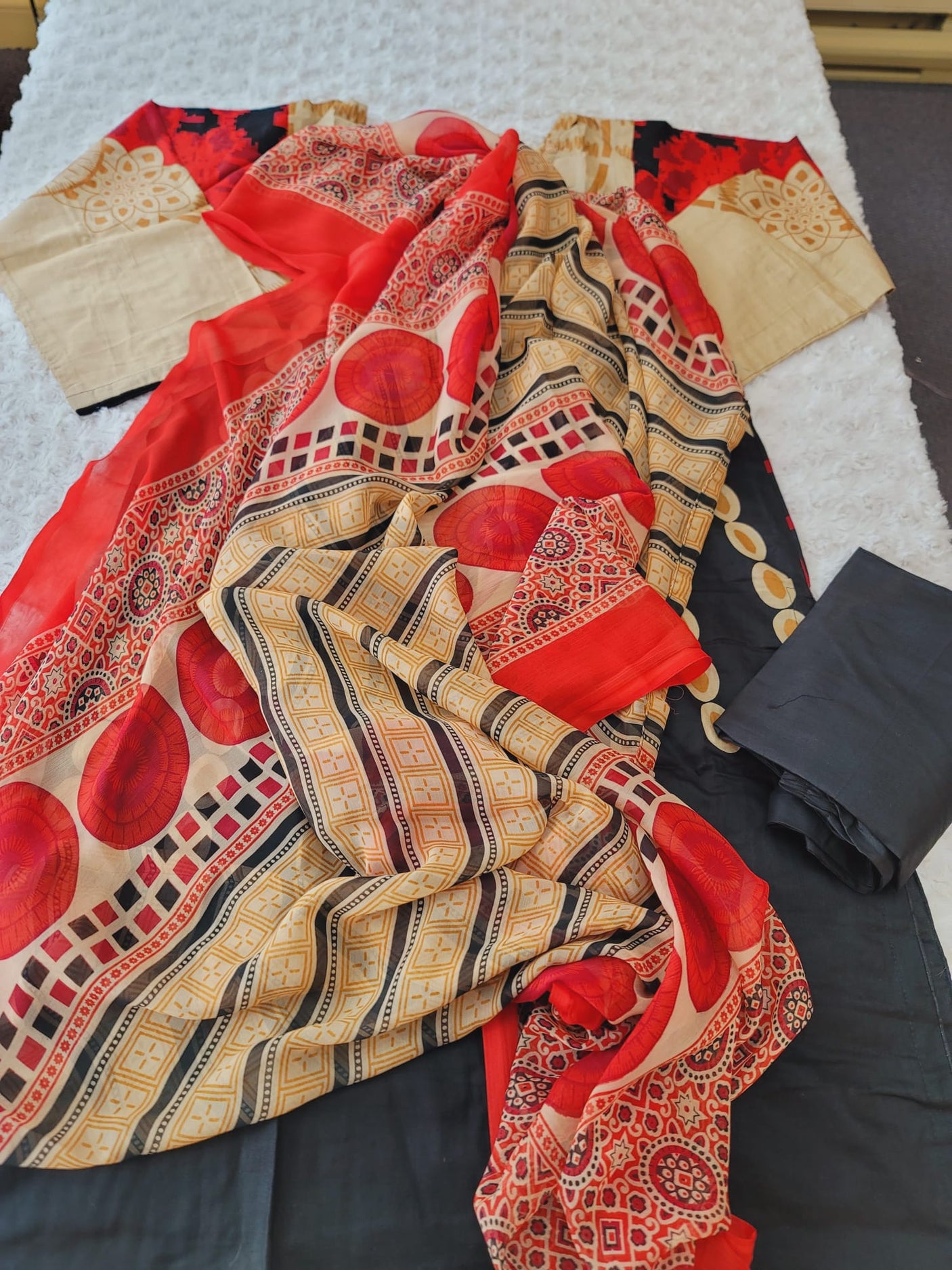 Pakistani Stitched Embroidered Lawn Salwar kameez ready to ship