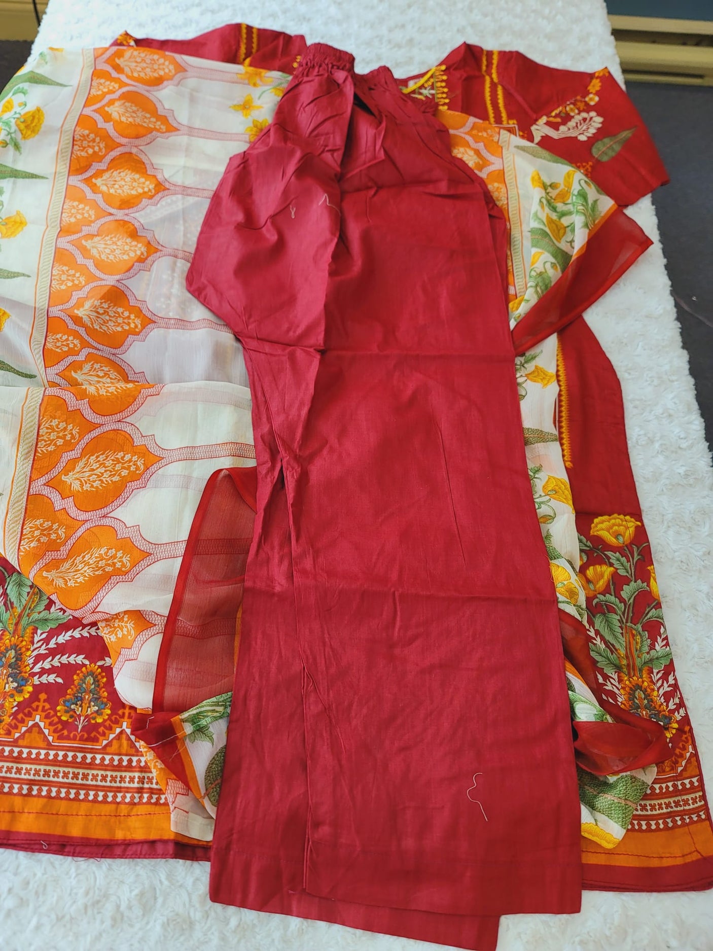 Pakistani Stitched Embroidered Lawn Salwar kameez ready to ship