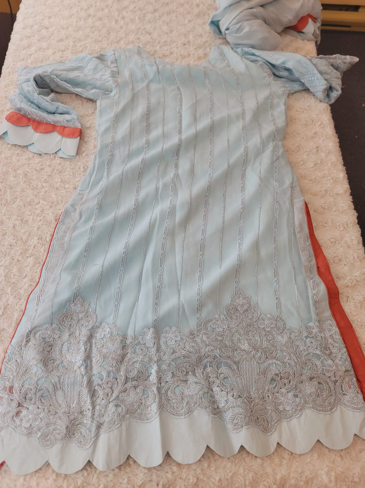 Pakistani Stitched Embroidery Party Wear Dresses Ready To Ship