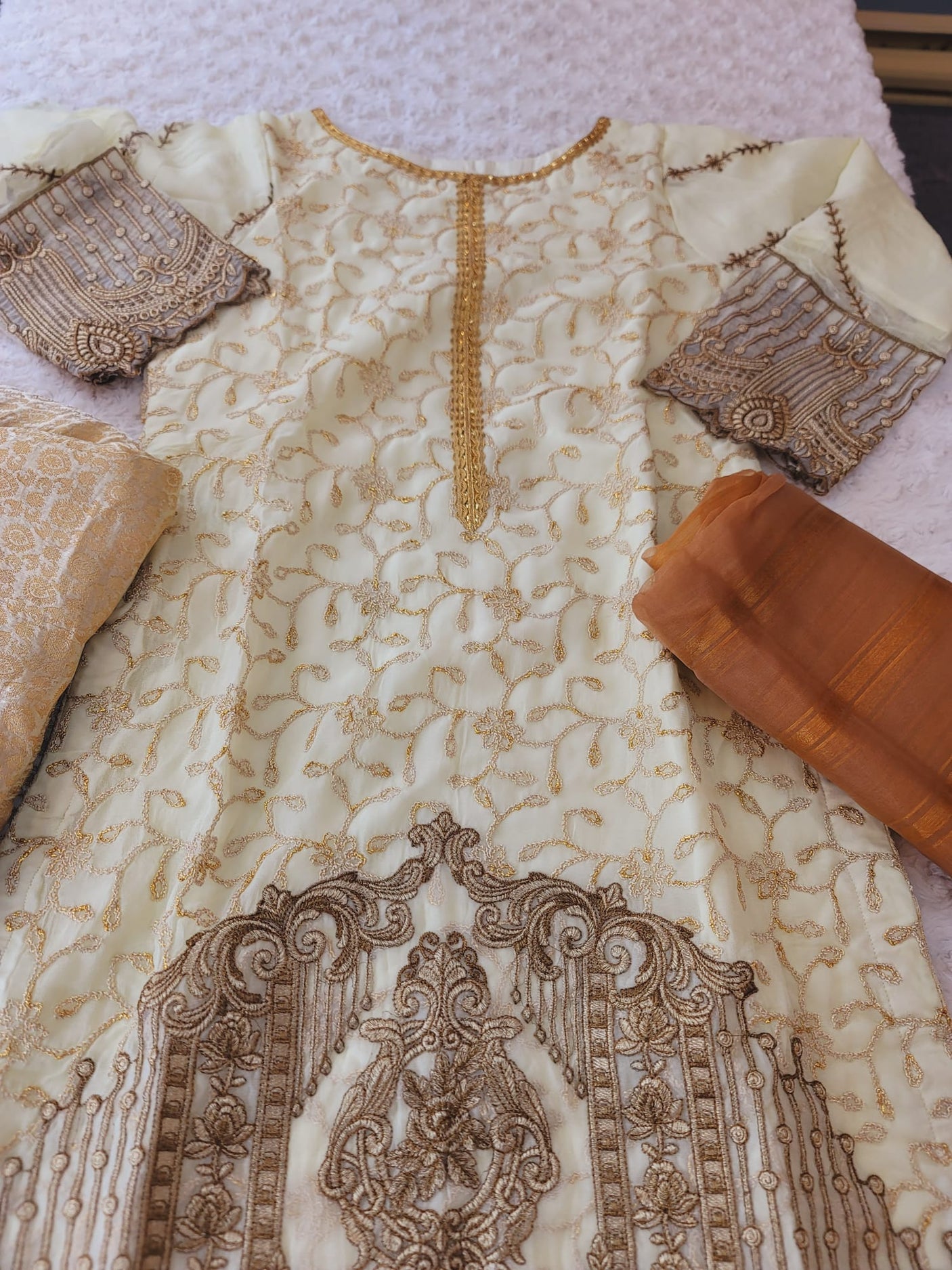 Pakistani Stitched Embroidery Party Wear Dresses Ready To Ship