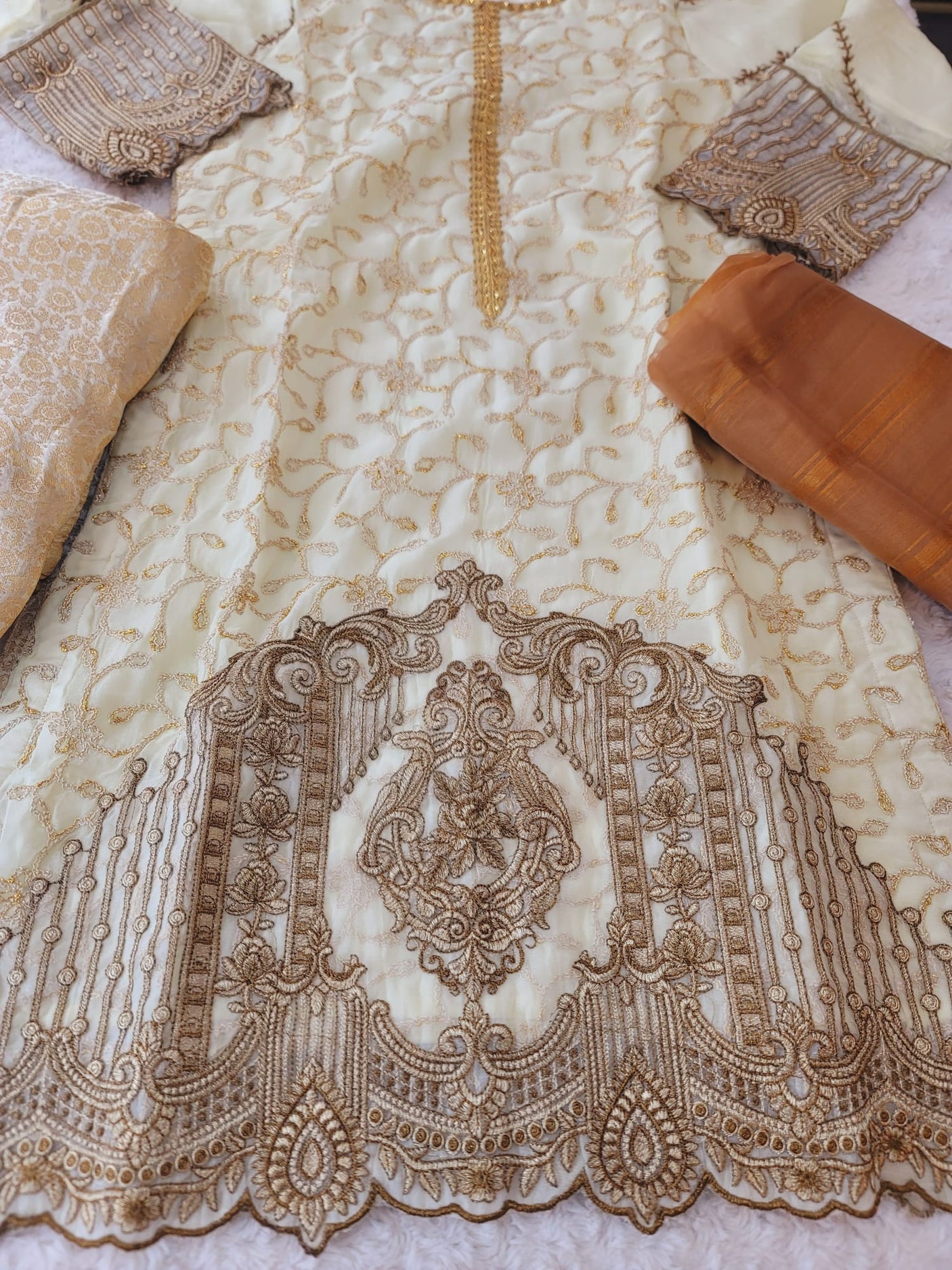 Pakistani Stitched Embroidery Party Wear Dresses Ready To Ship