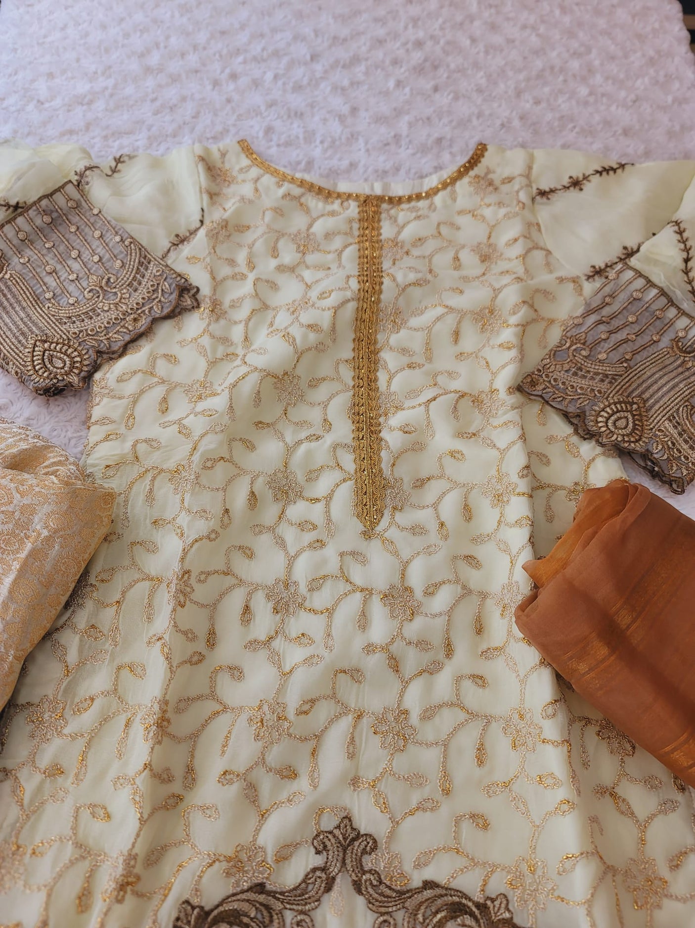 Pakistani Stitched Embroidery Party Wear Dresses Ready To Ship