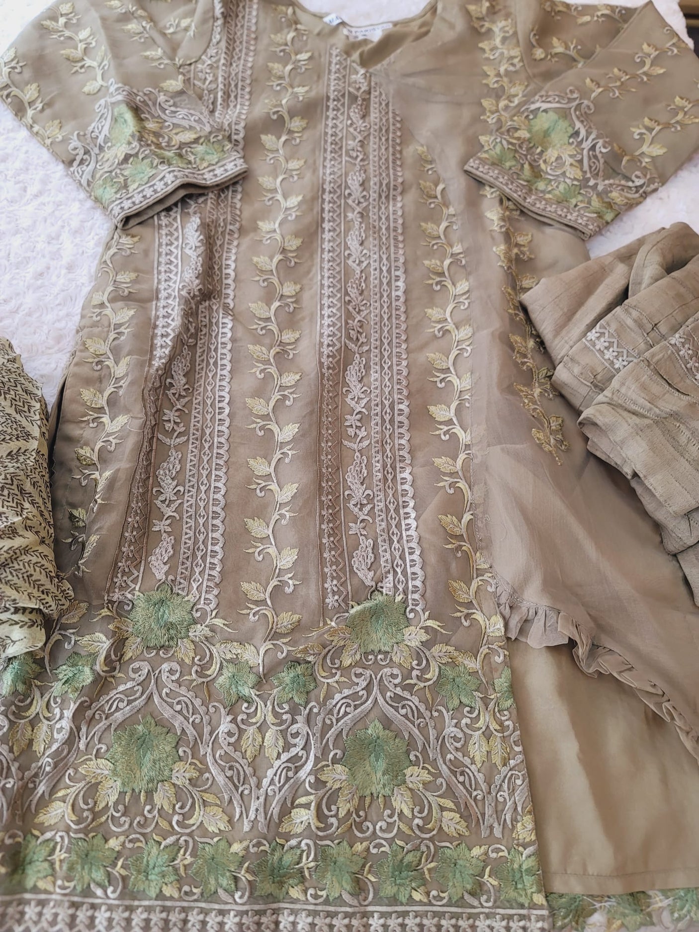 Pakistani Stitched Embroidery Party Wear Dresses Ready To Ship