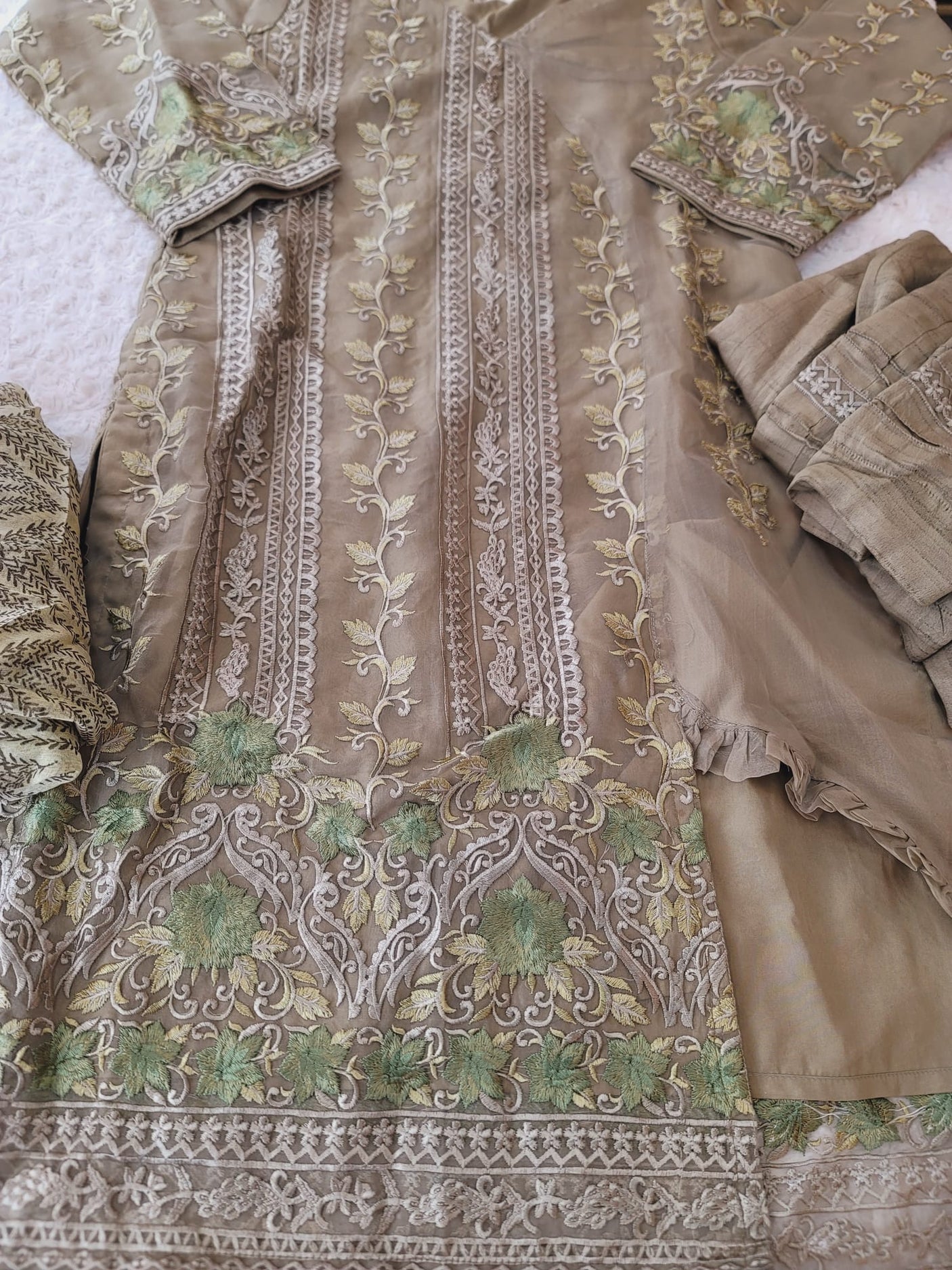 Pakistani Stitched Embroidery Party Wear Dresses Ready To Ship
