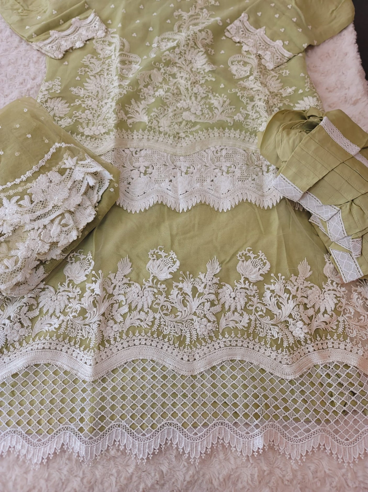 Pakistani Stitched Embroidery Party Wear Dresses Ready To Ship