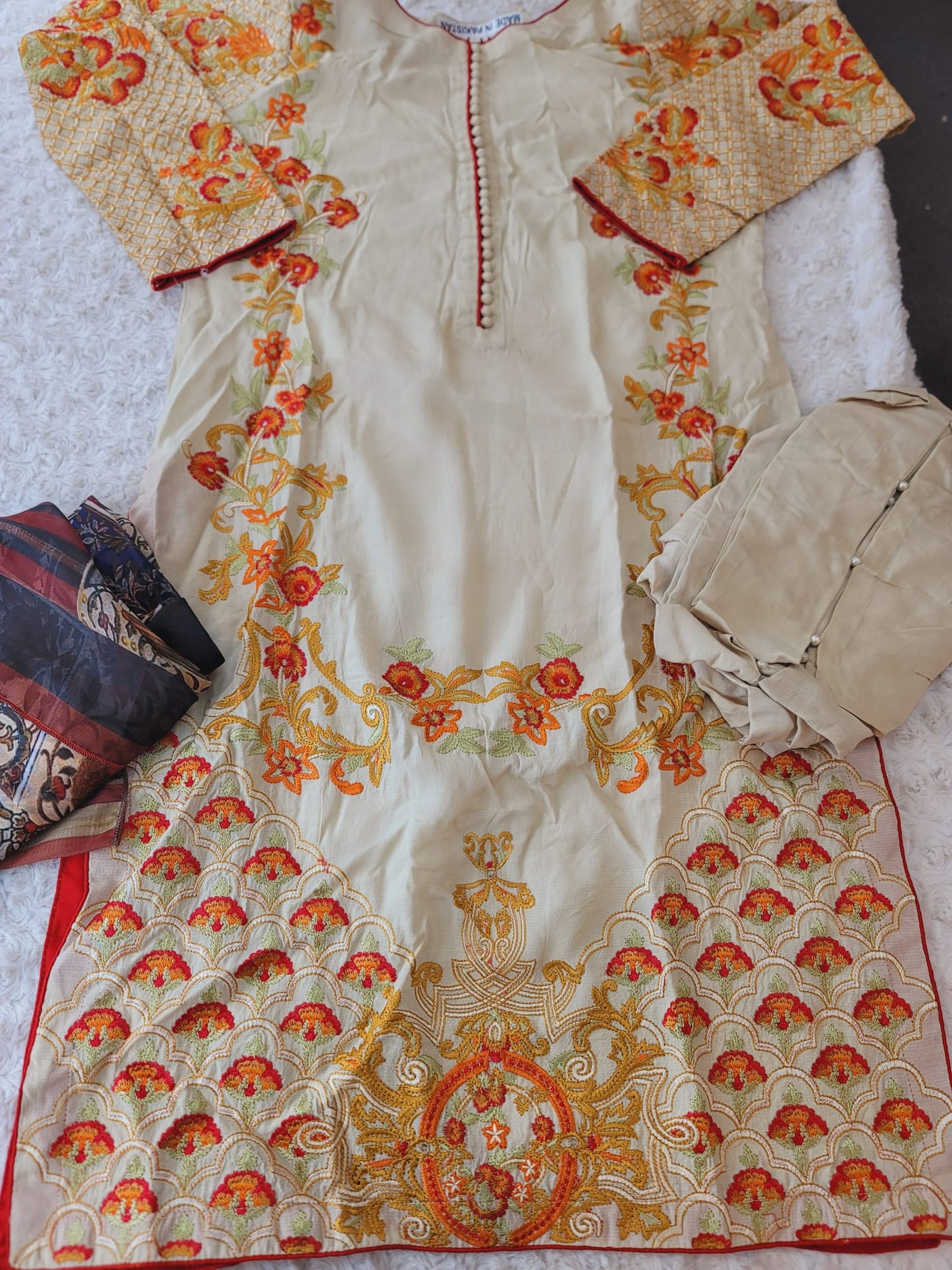 Pakistani Stitched Embroidery Party Wear Dresses Ready To Ship