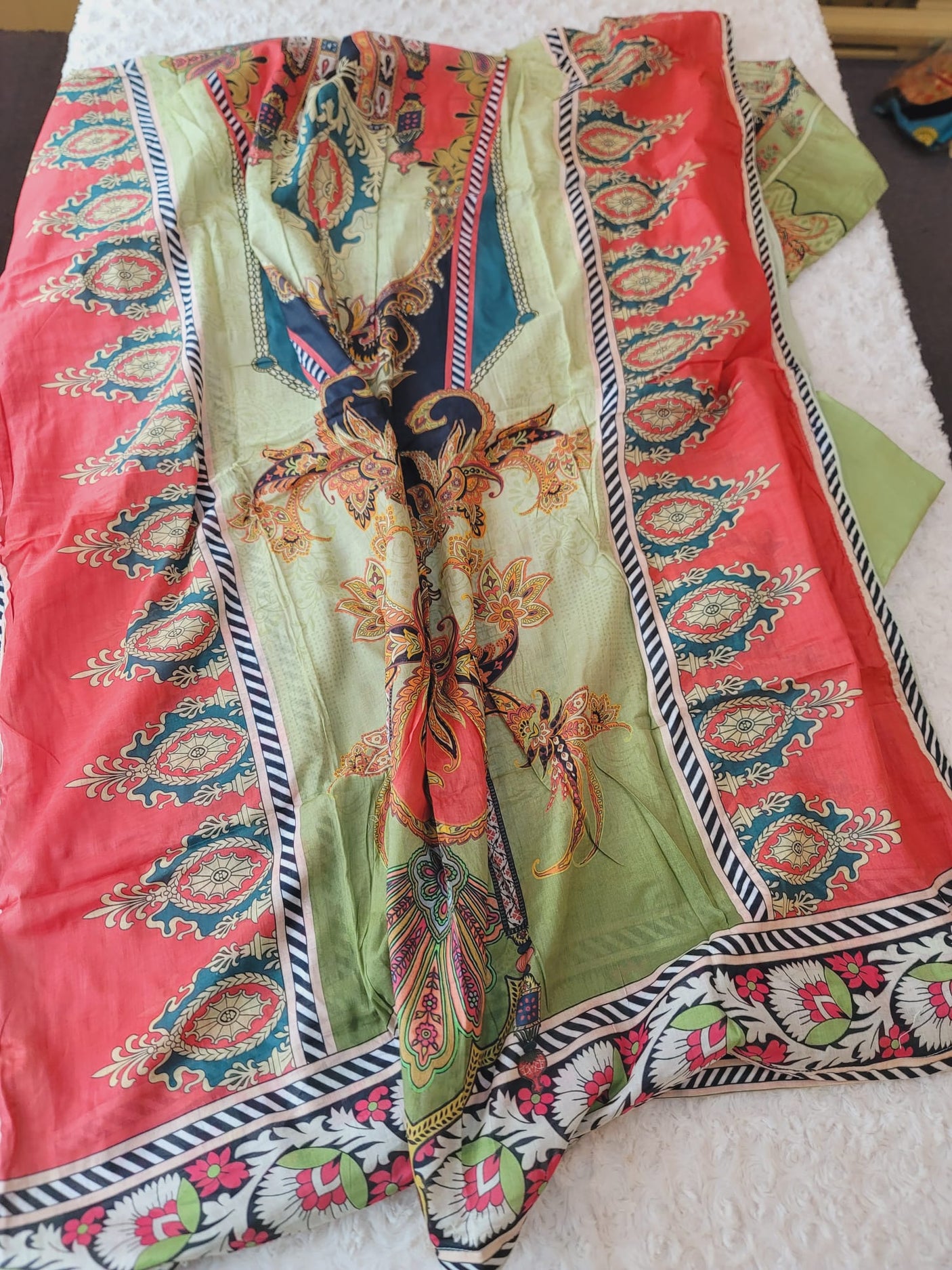 Pakistani Stitched lawn Embroidered Salwar kameez ready to ship