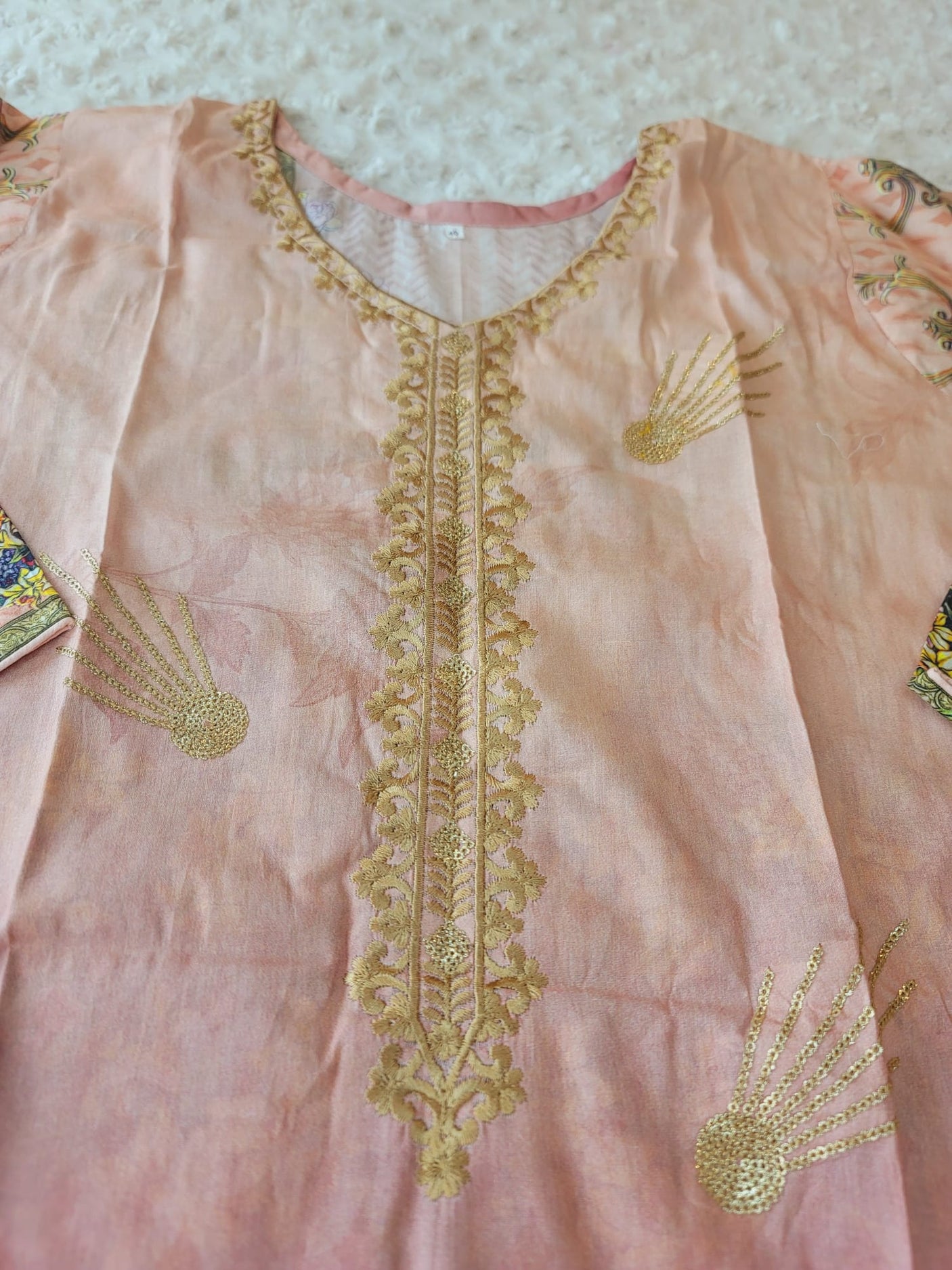 Pakistani Stitched lawn Embroidered Salwar kameez ready to ship