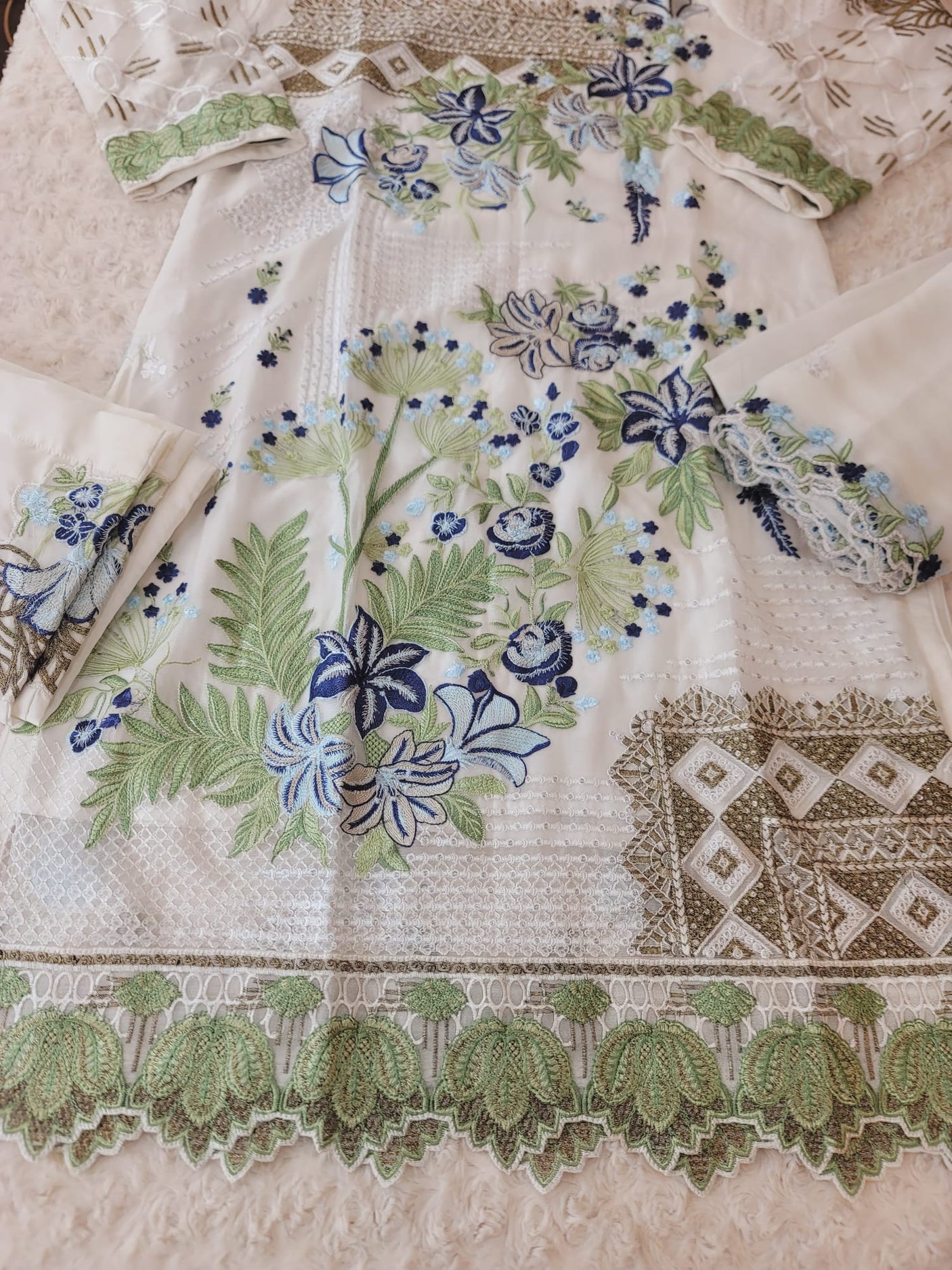 Pakistani Stitched Embroidery Party Wear Dresses Ready To Ship