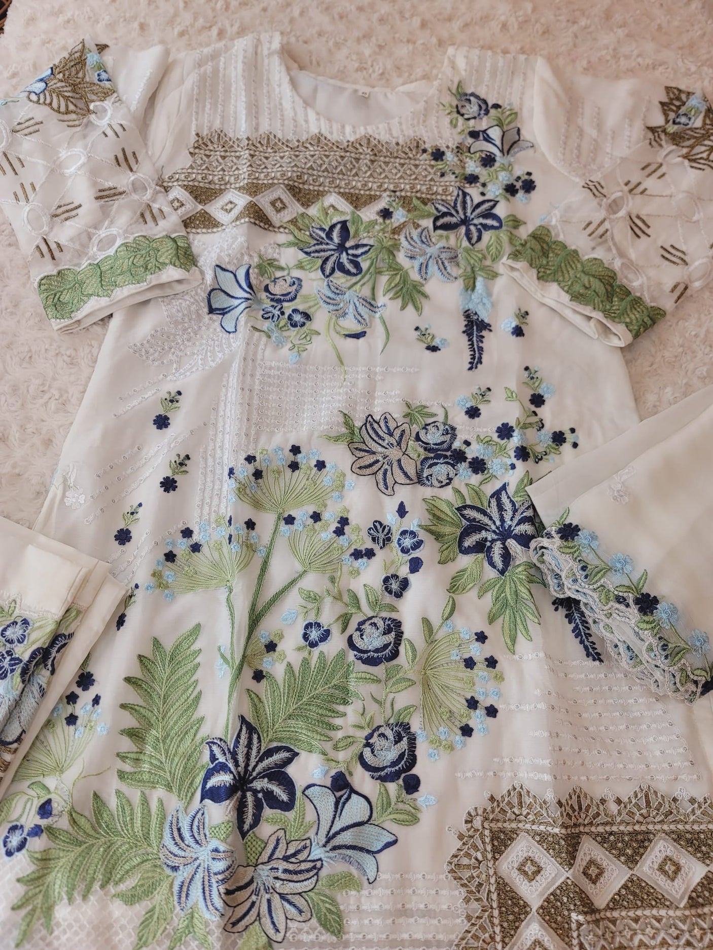 Pakistani Stitched Embroidery Party Wear Dresses Ready To Ship