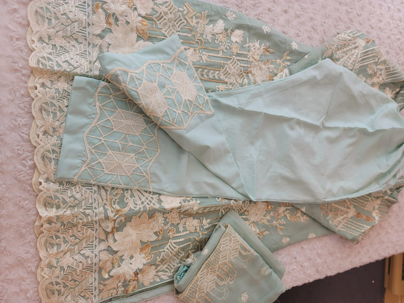 Pakistani Stitched Embroidery Party Wear Dresses Ready To Ship