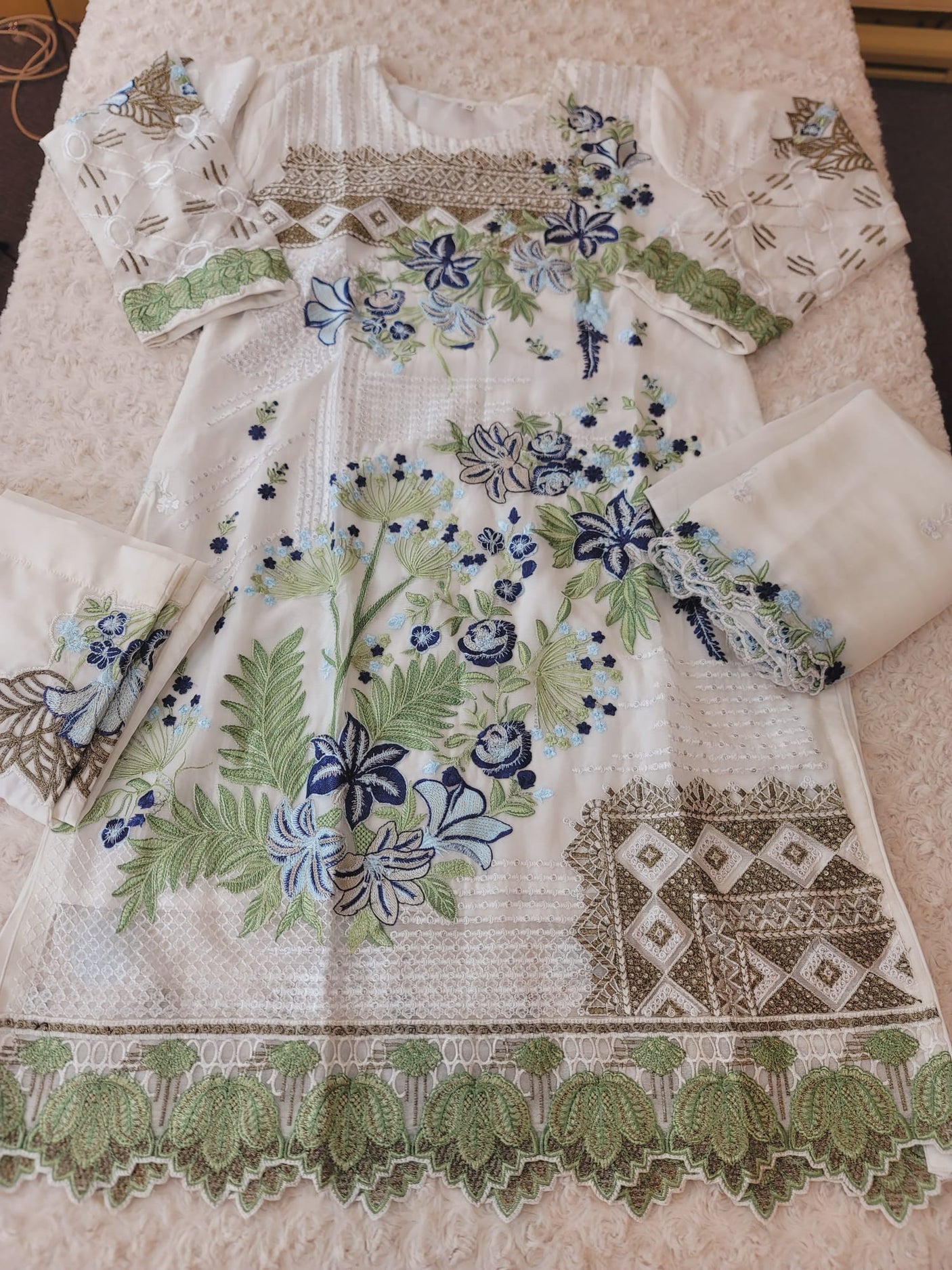 Pakistani Stitched Embroidery Party Wear Dresses Ready To Ship