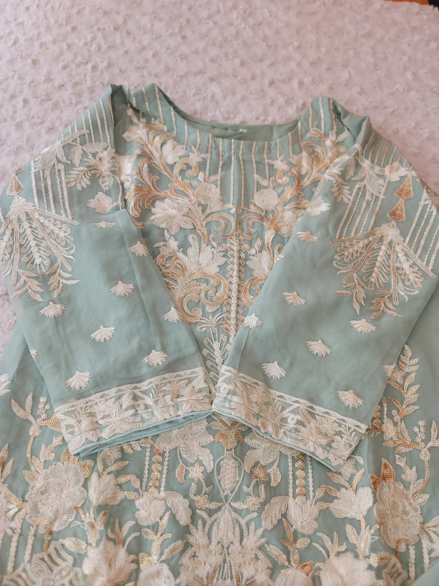 Pakistani Stitched Embroidery Party Wear Dresses Ready To Ship