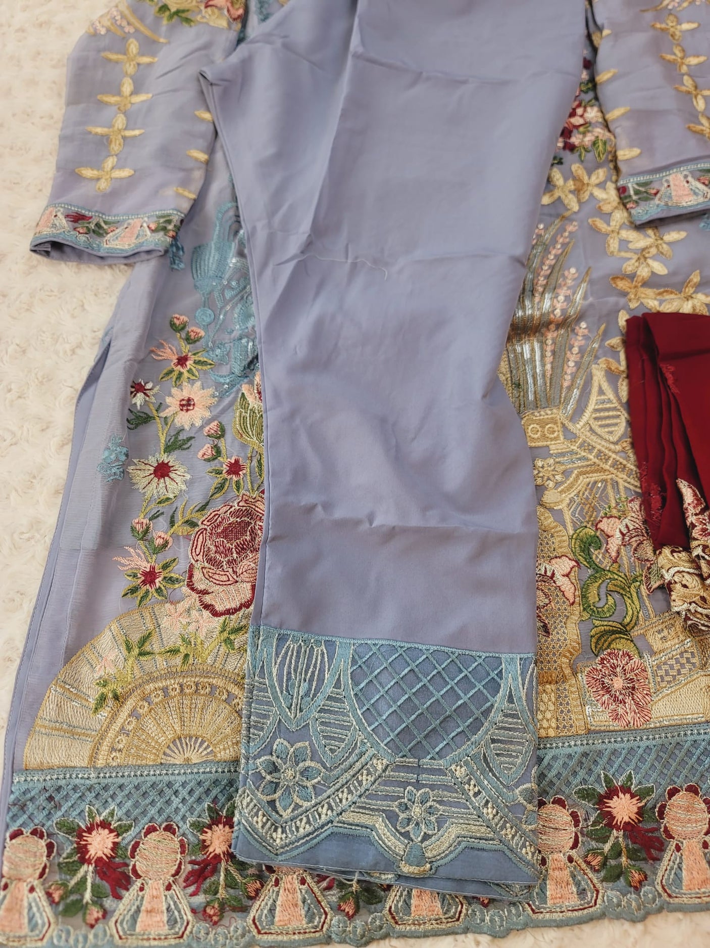 Pakistani Stitched Embroidery Party Wear Dresses Ready To Ship