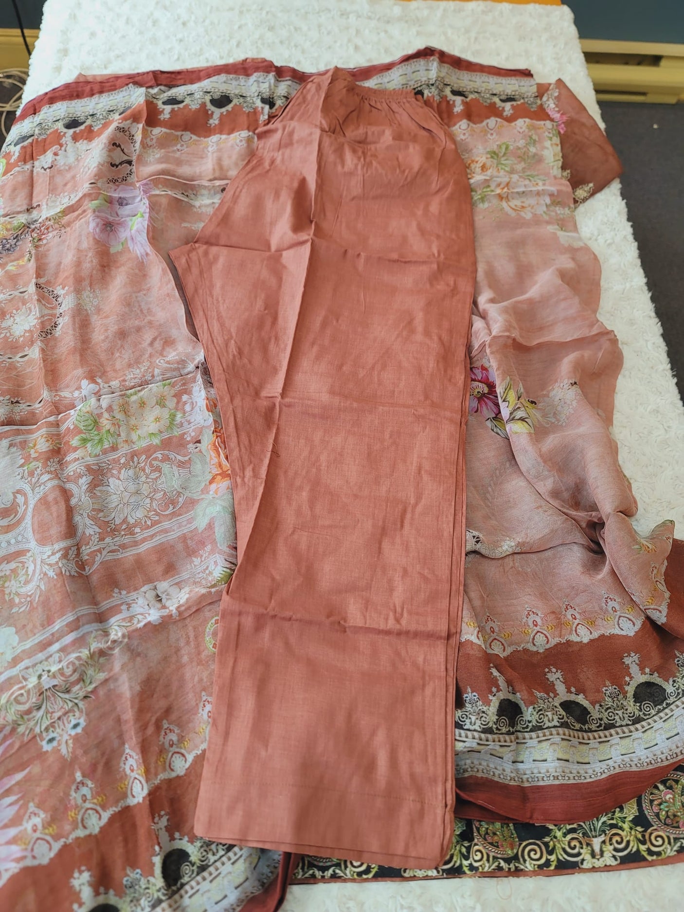 Pakistani Stitched lawn Embroidered Salwar kameez ready to ship