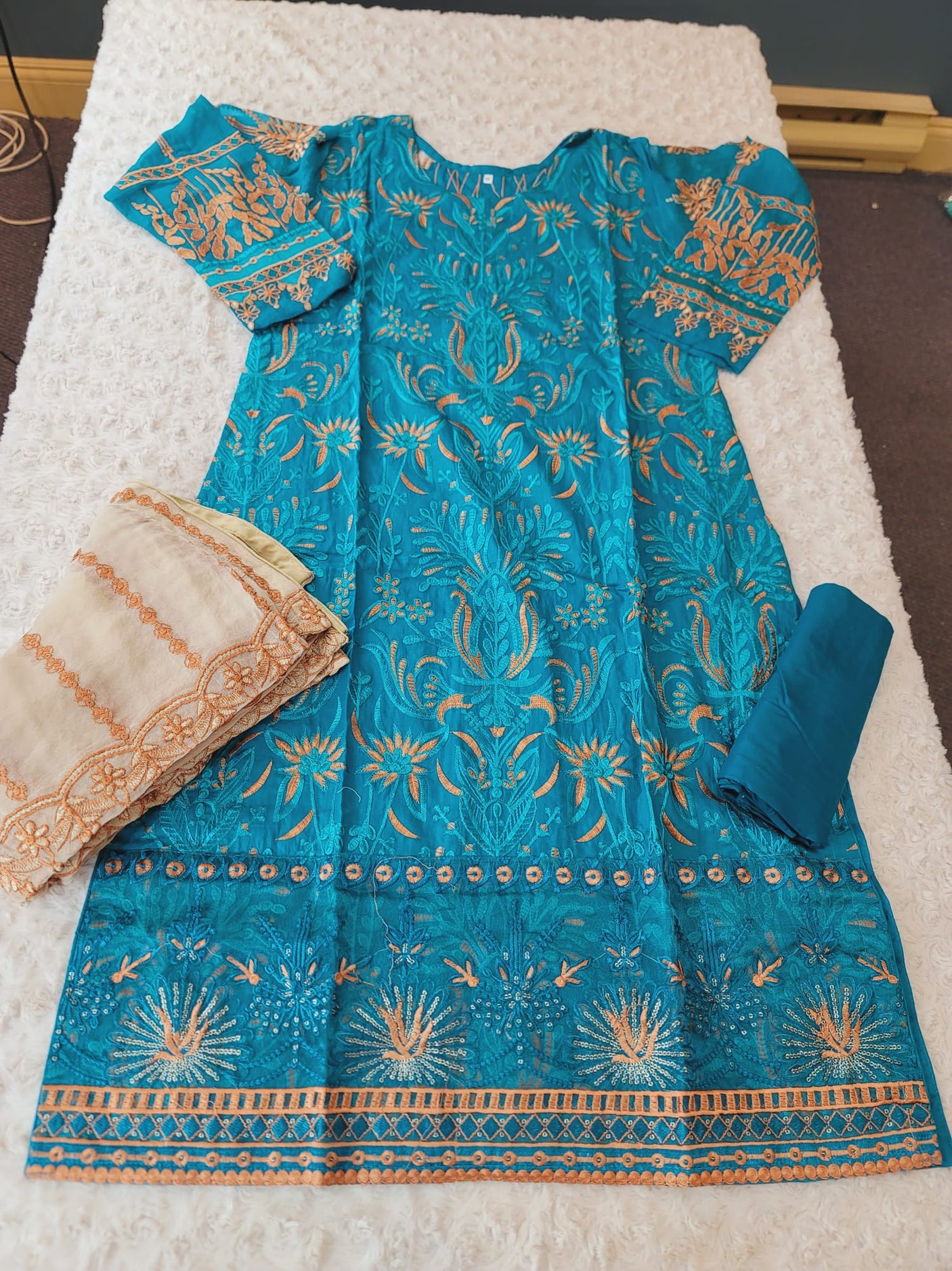 Pakistani Stitched Embroidered luxury lawn Dresses Ready To Ship