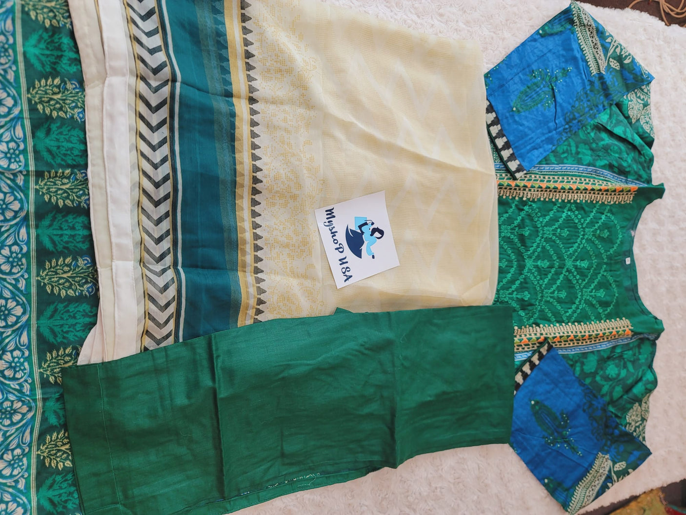 Pakistani Stitched lawn Embroidered Salwar kameez ready to ship