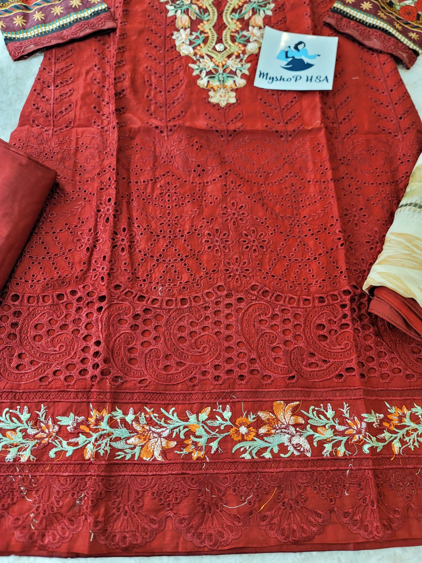 Pakistani Stitched Embroidered luxury lawn Dresses Ready To Ship