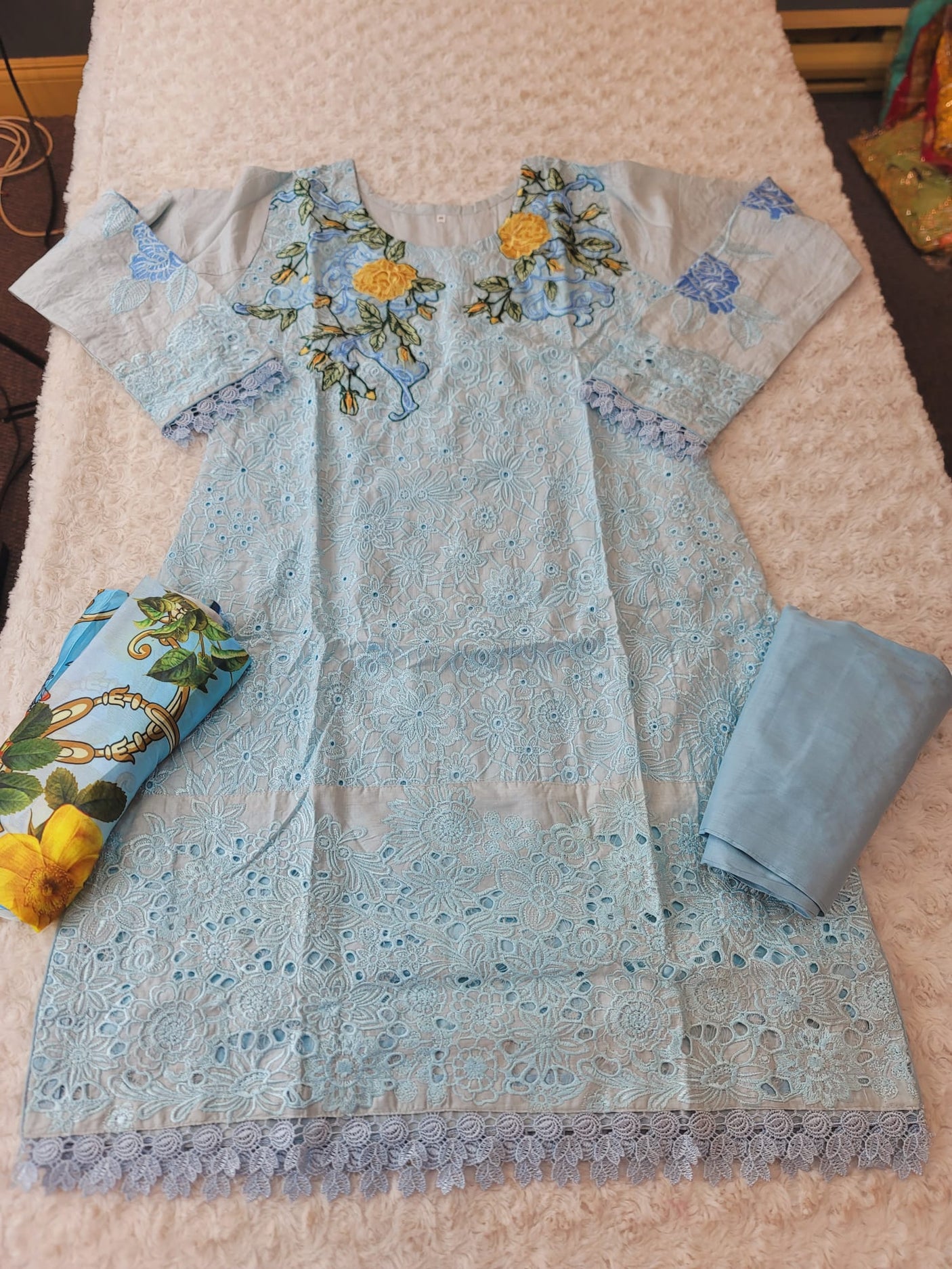 Pakistani Stitched Embroidered luxury lawn Dresses Ready To Ship